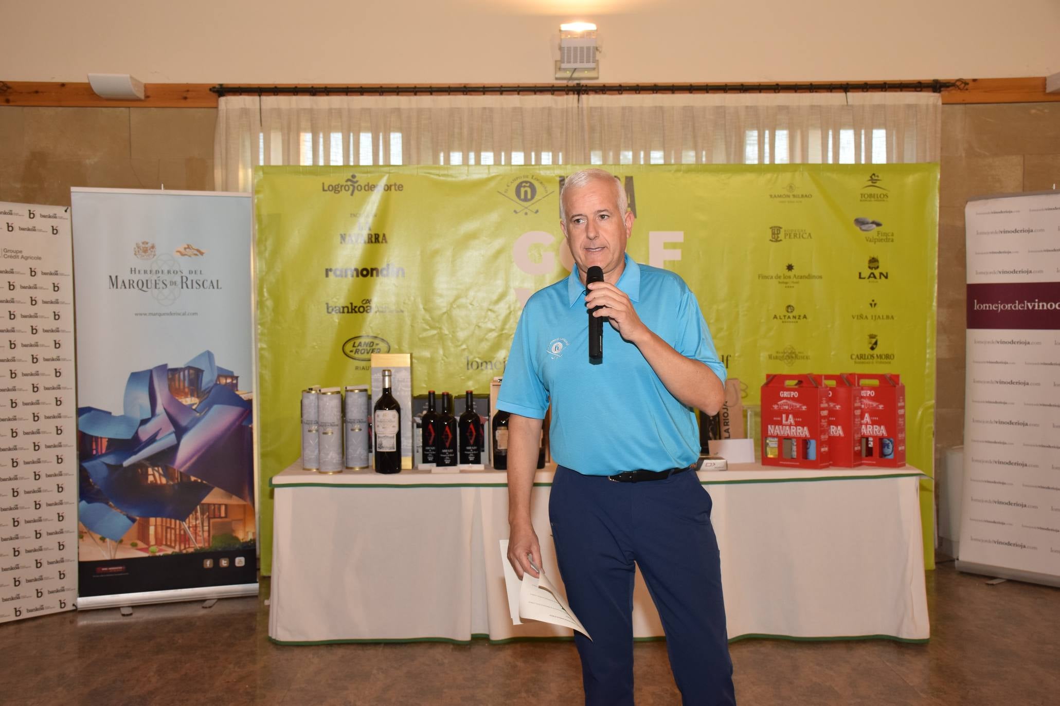 Entrega de premios del Torneo Marqués de Riscal, de la Liga de Golf y Vino de lomejordelvinoderioja.com. 