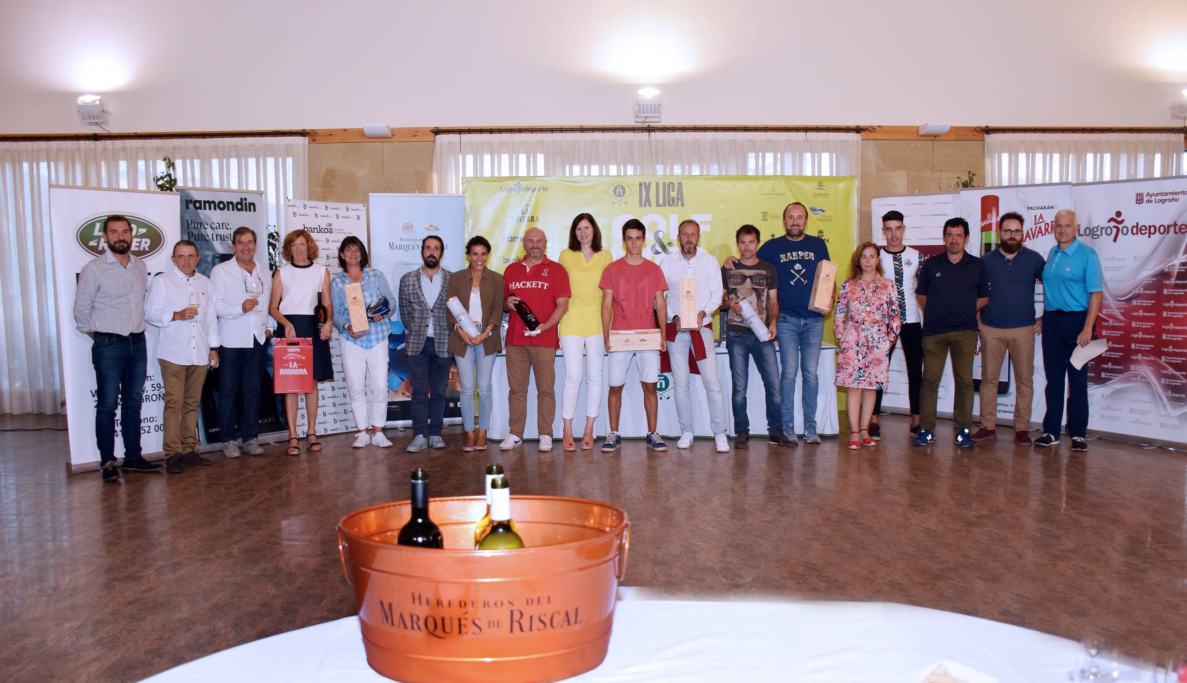 Entrega de premios del Torneo Marqués de Riscal, de la Liga de Golf y Vino de lomejordelvinoderioja.com. 