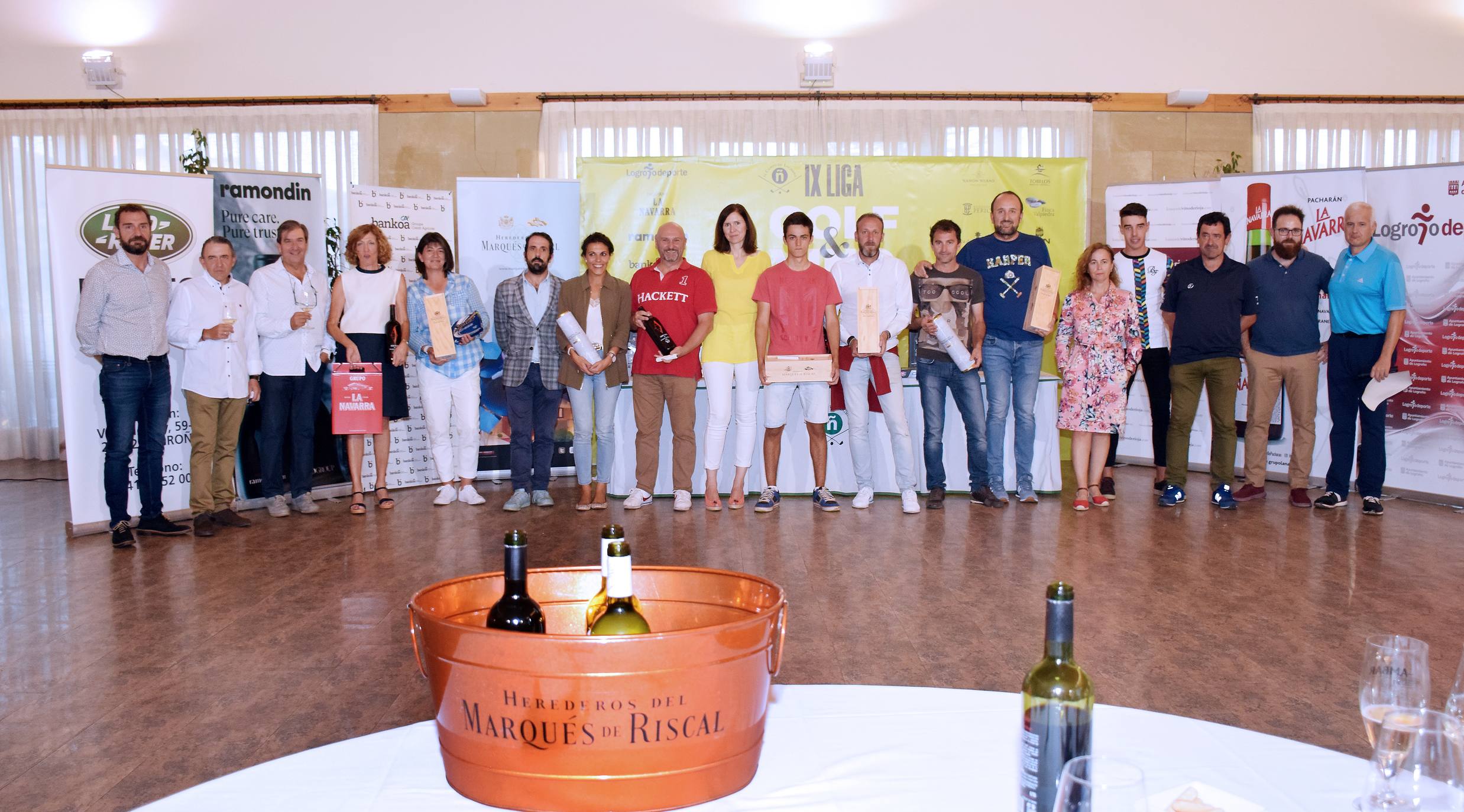 Entrega de premios del Torneo Marqués de Riscal, de la Liga de Golf y Vino de lomejordelvinoderioja.com. 