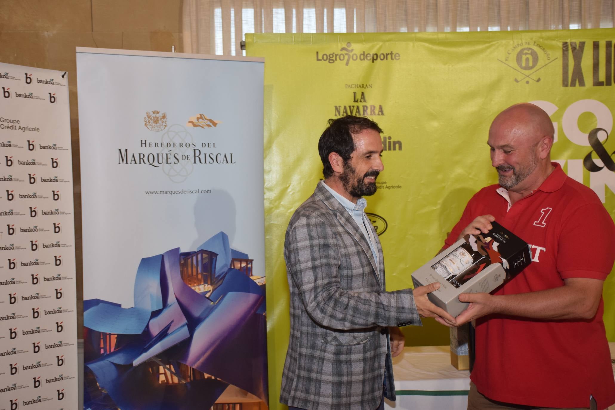 Entrega de premios del Torneo Marqués de Riscal, de la Liga de Golf y Vino de lomejordelvinoderioja.com. 