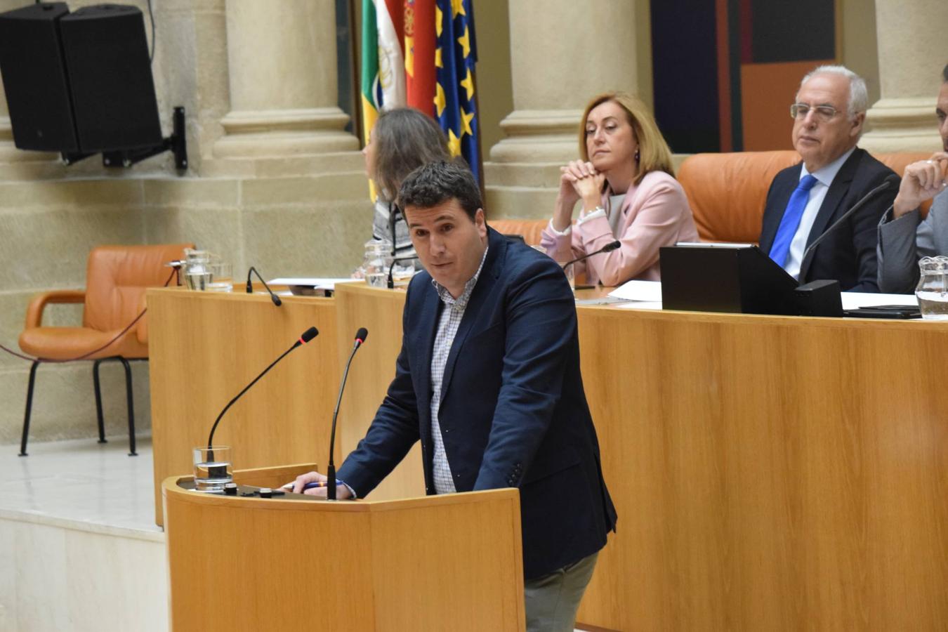 Sesión plenaria en el Parlamento de La Rioja. 