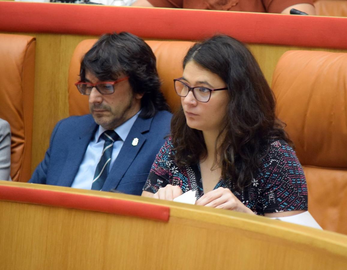 Sesión plenaria en el Parlamento de La Rioja. 