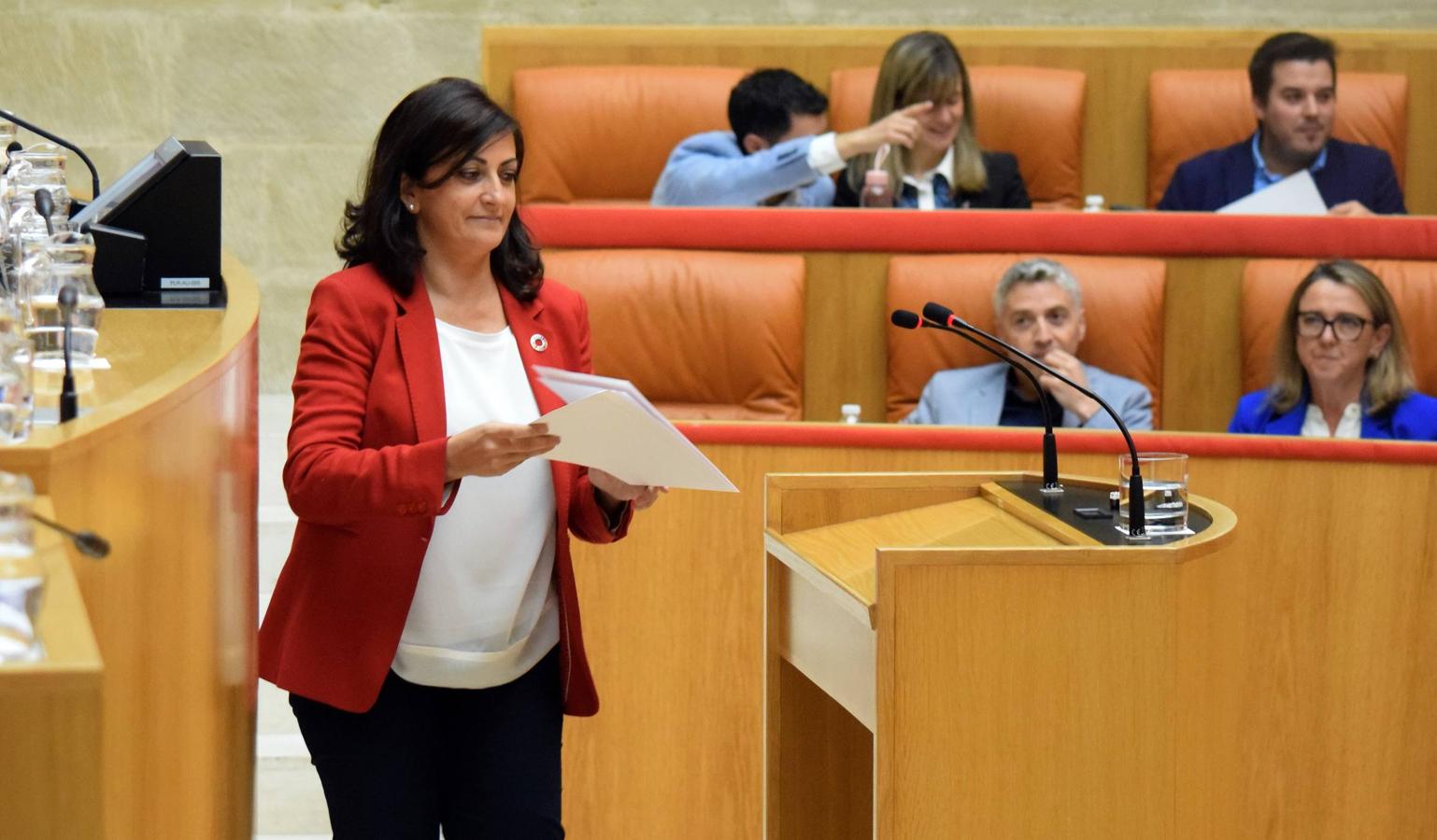 Sesión plenaria en el Parlamento de La Rioja. 