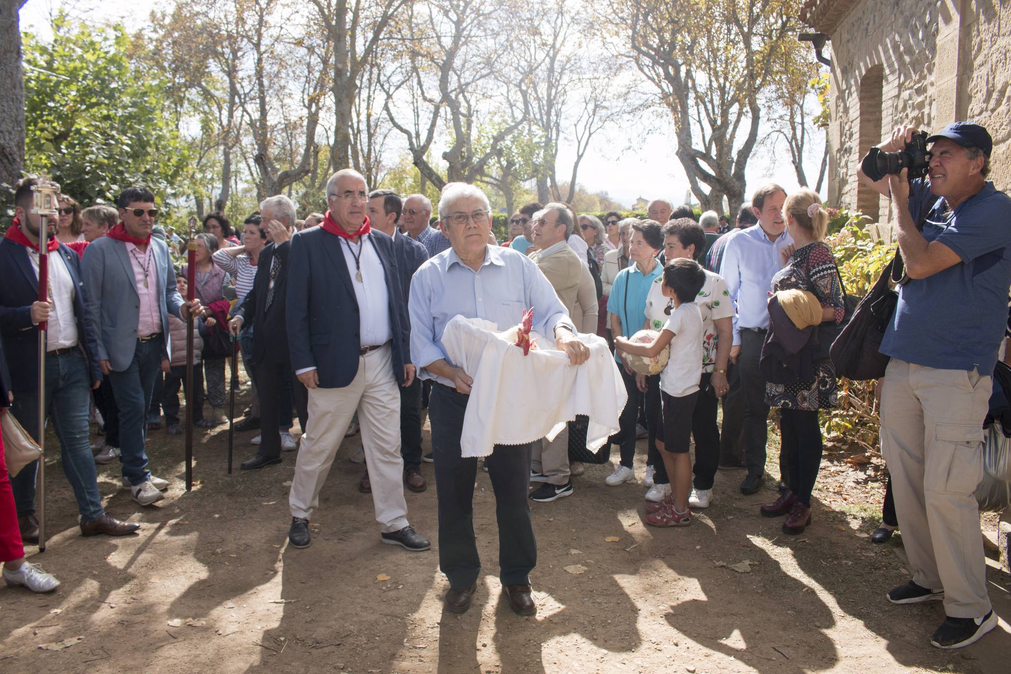 Los calceatenses han recordado hoy el milagro del peregrino ahorcado y del gallo y la gallina.