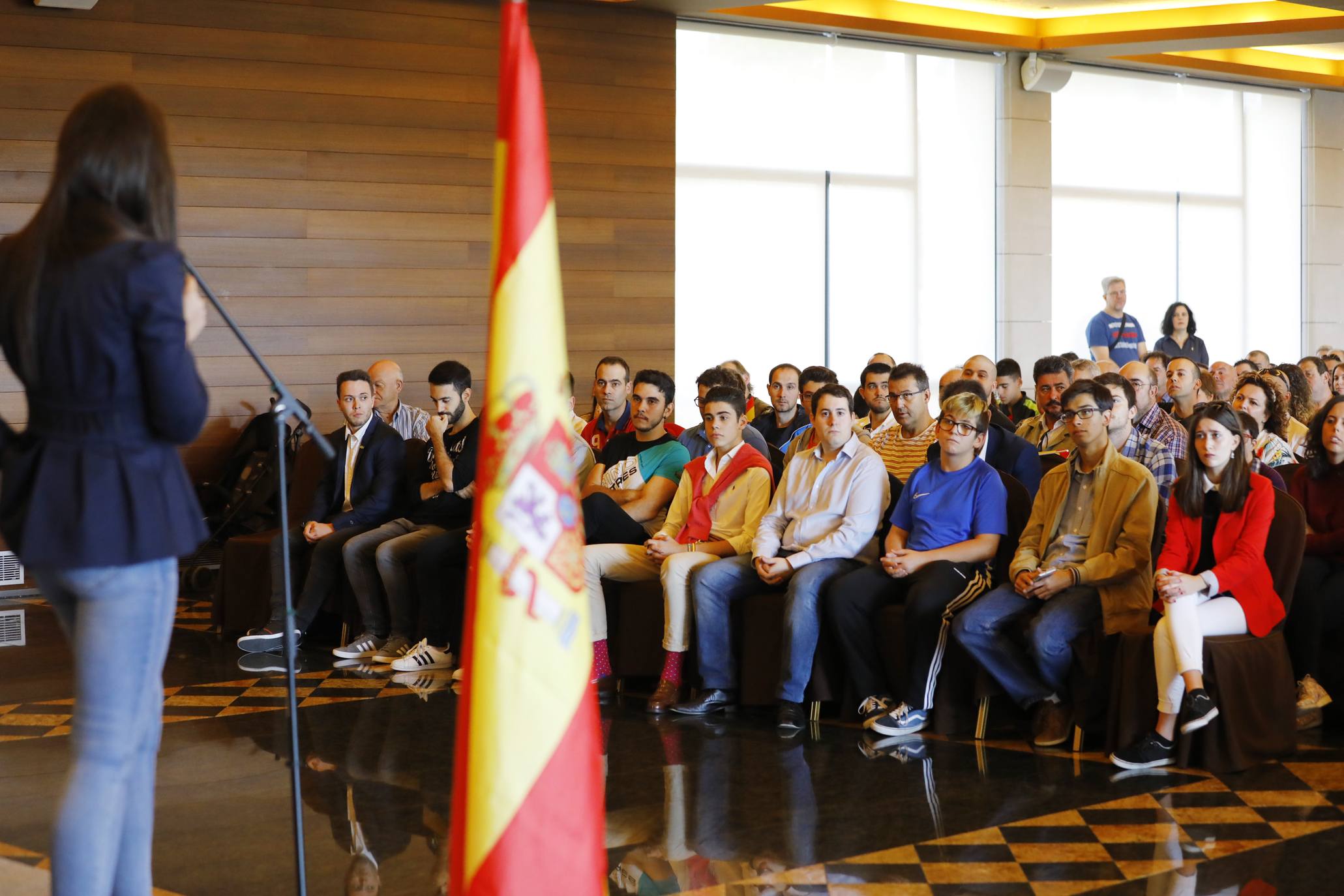 El secretario general de VOX ha intervenido en un acto público en la capital riojana. 