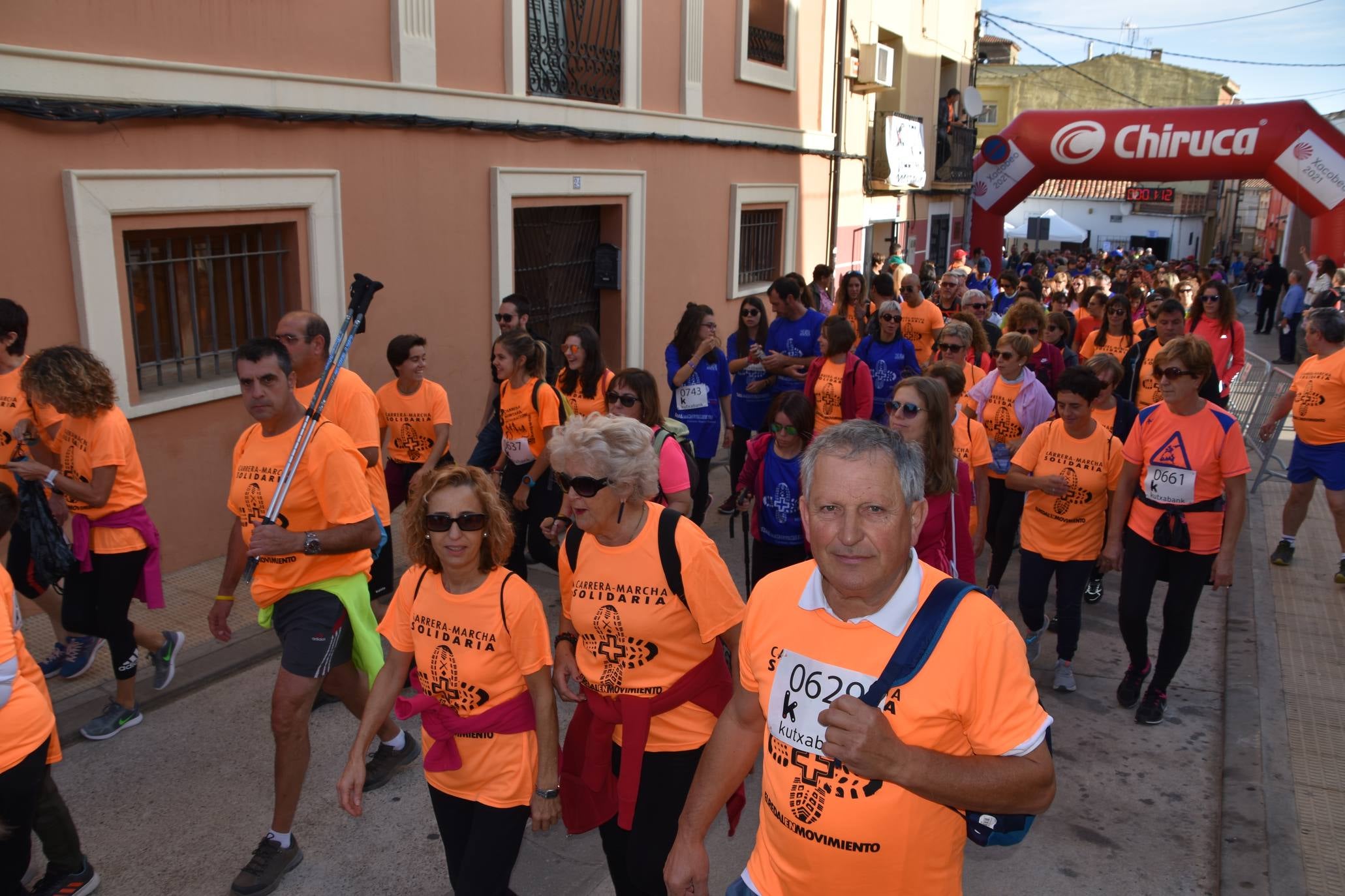 En total 821 hubo participantes entre las tres de los cuales la mayor parte, 658 personas, participaron en la marcha de 11.5 kilómetros por un circuito rural