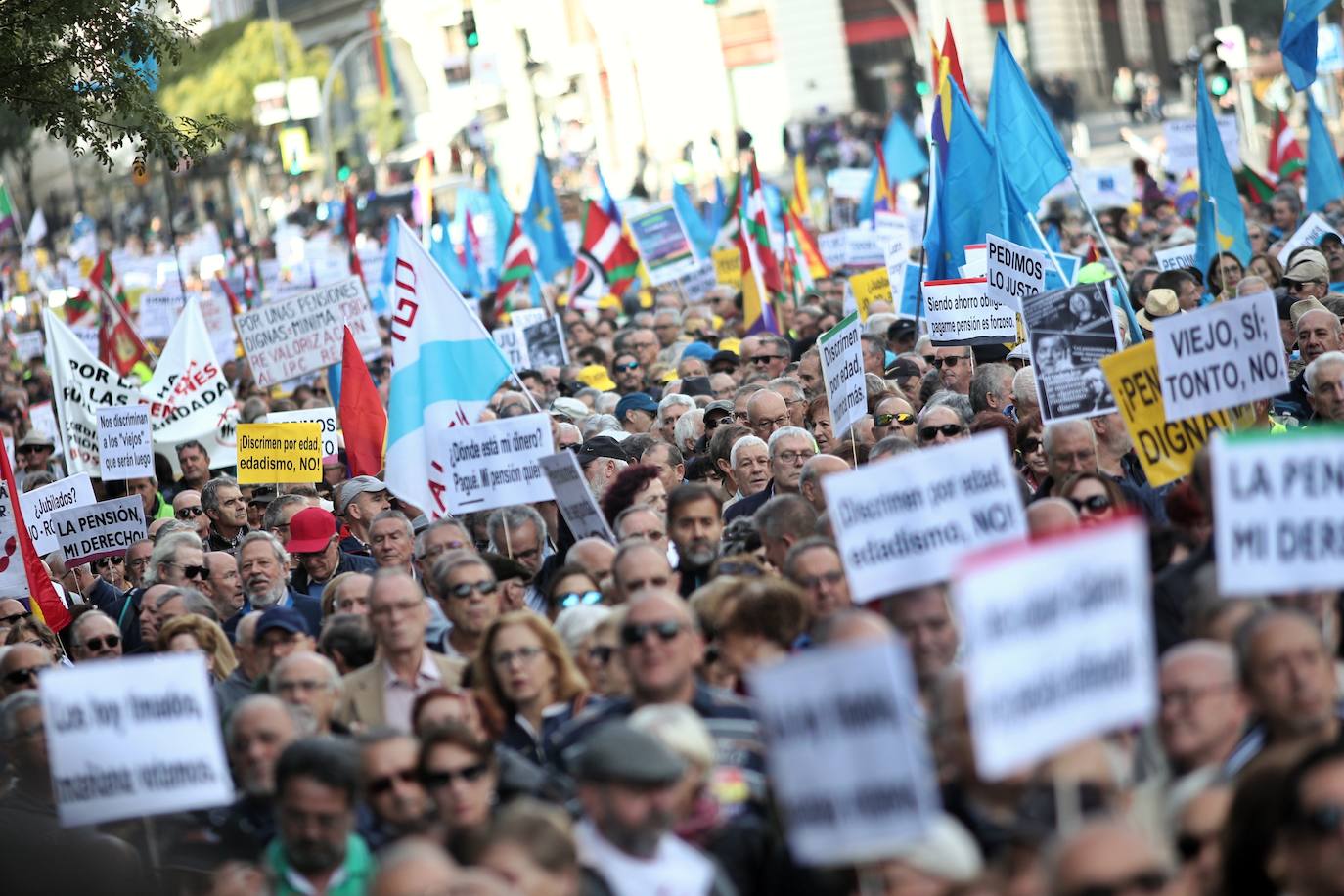 Fotos: La manifestación de los pensionistas, en imáganes