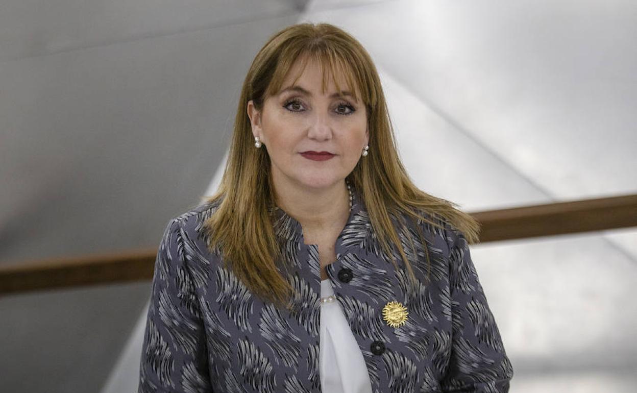 Gloria Guevara, en el espacio CaixaForum de Madrid.