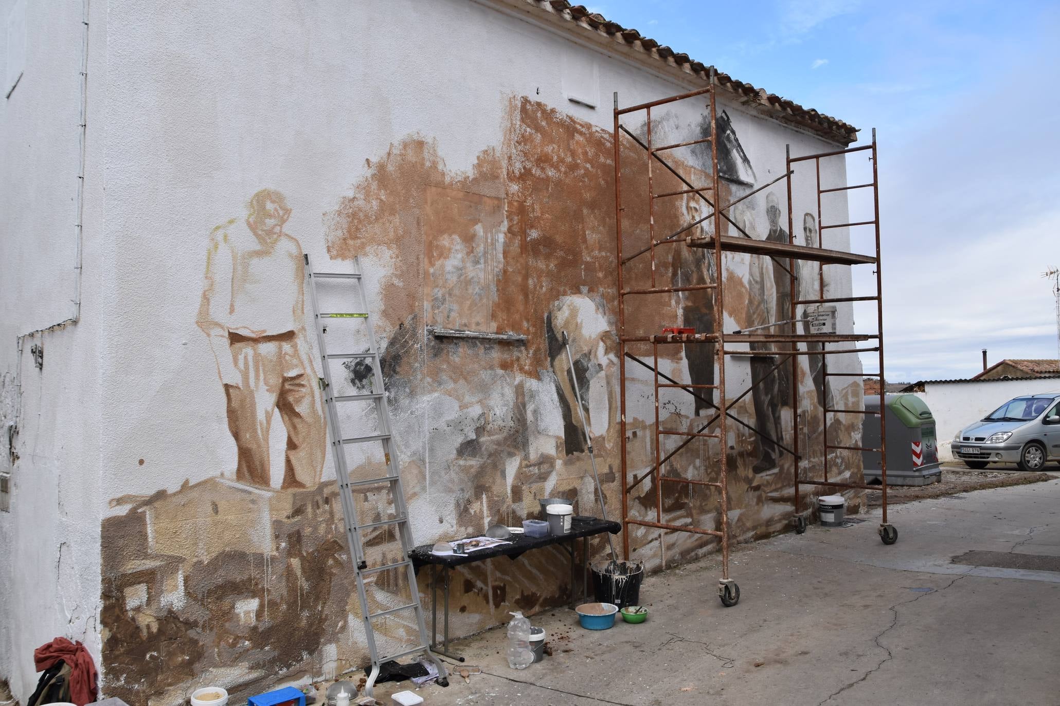 Preparación del festival URRA! 2019 en Tudelilla