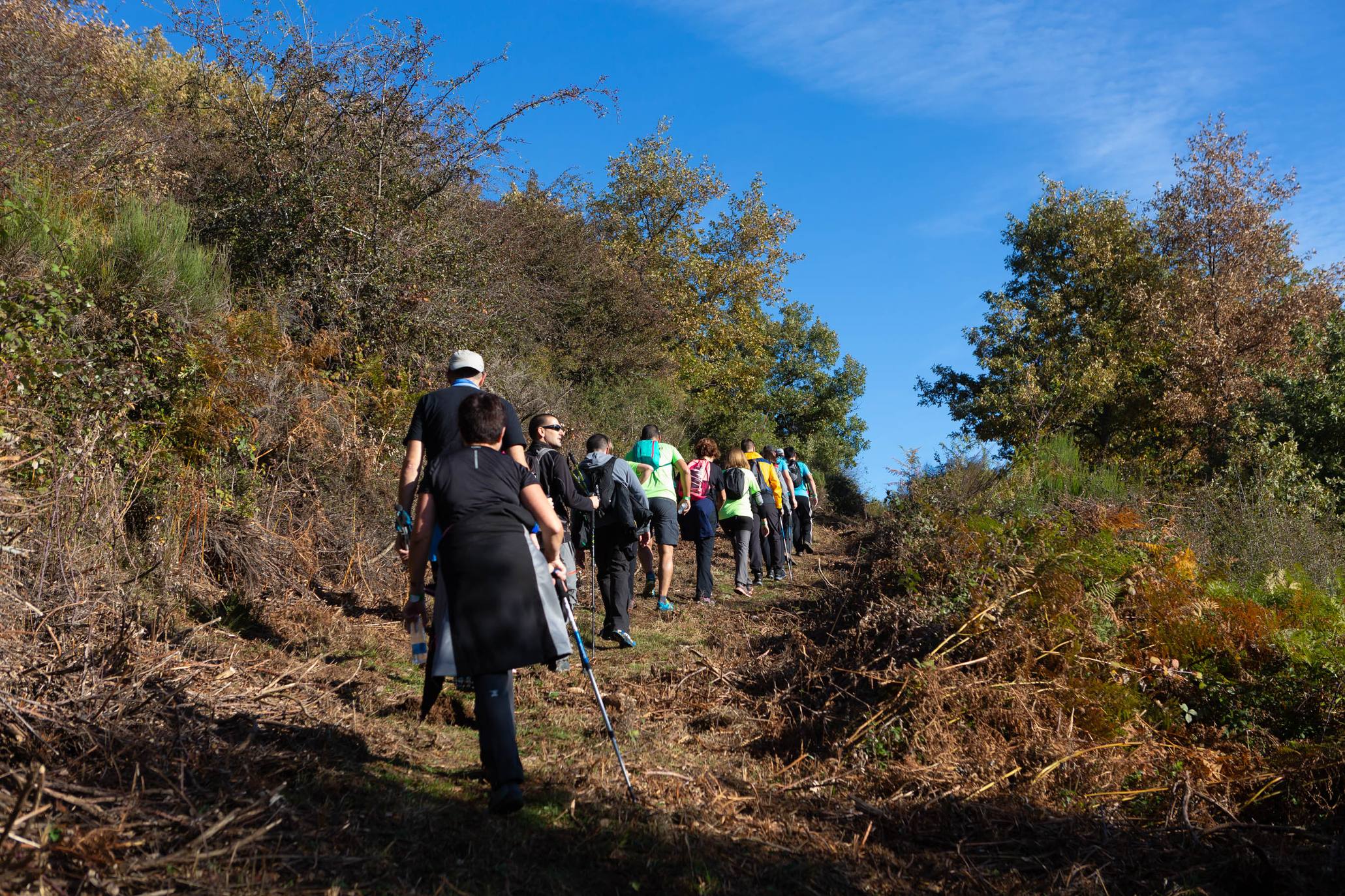 La marcha otoñal ha reunido a 450 senderistas 