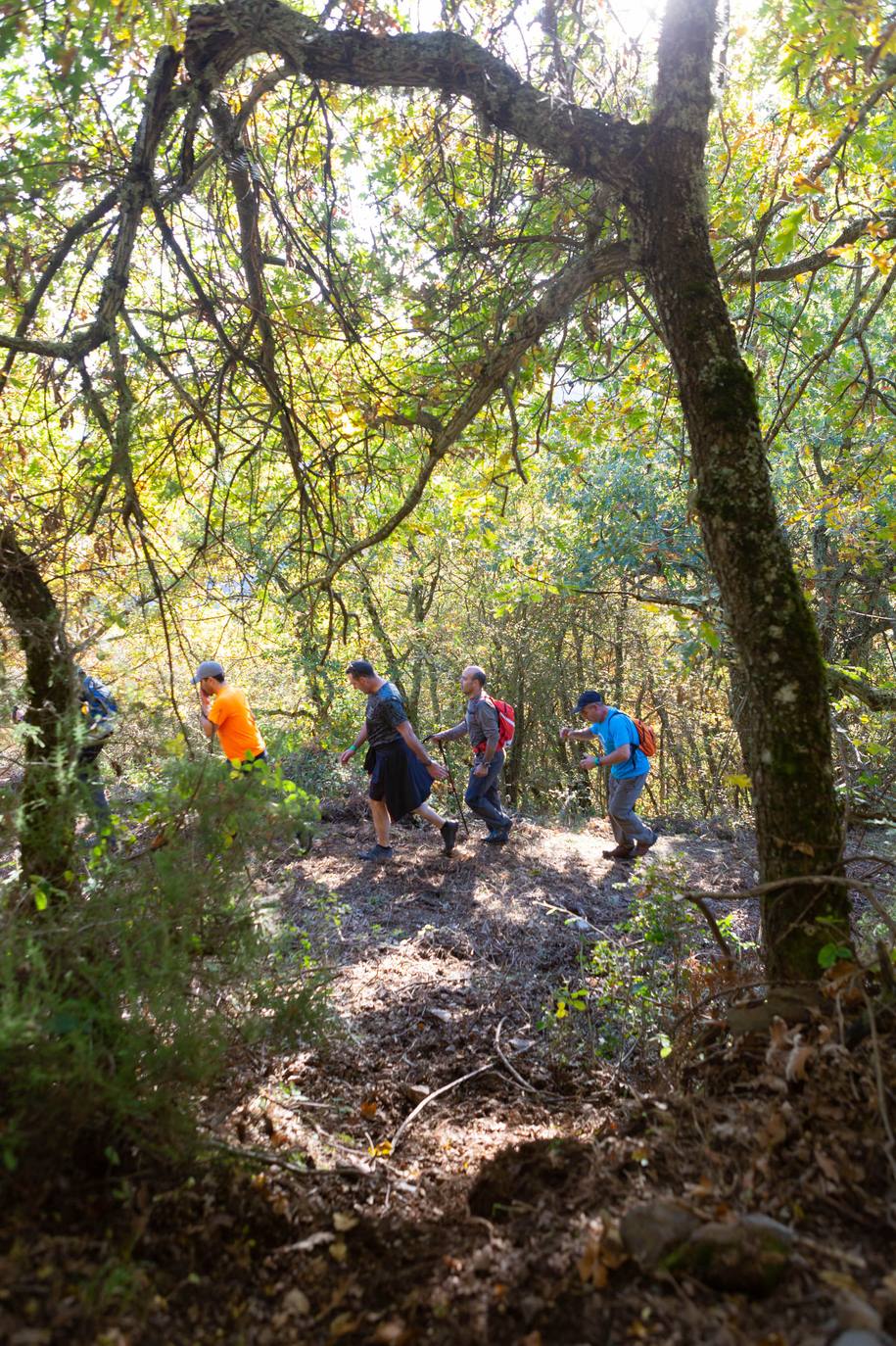 La marcha otoñal ha reunido a 450 senderistas 