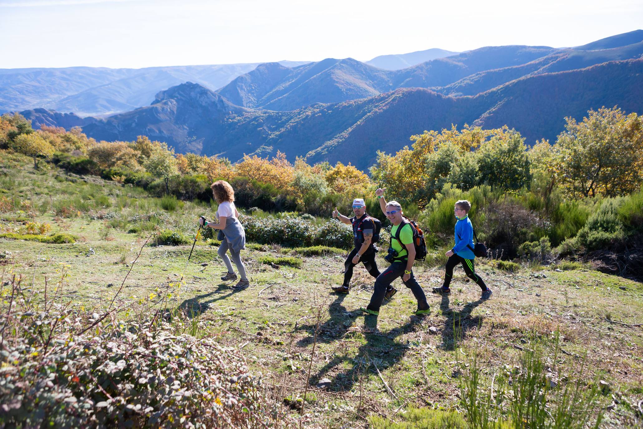 La marcha otoñal ha reunido a 450 senderistas 