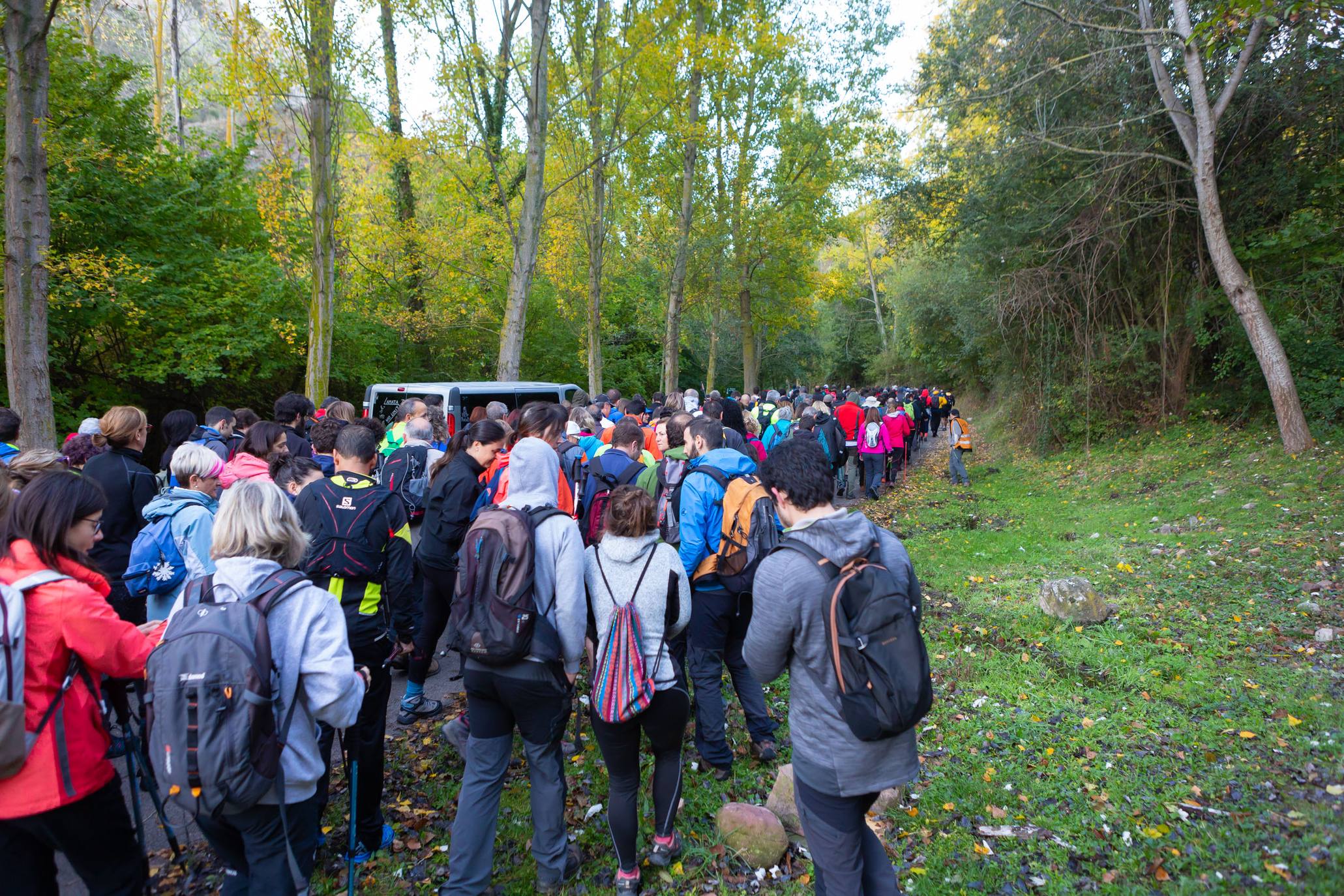 La marcha otoñal ha reunido a 450 senderistas 