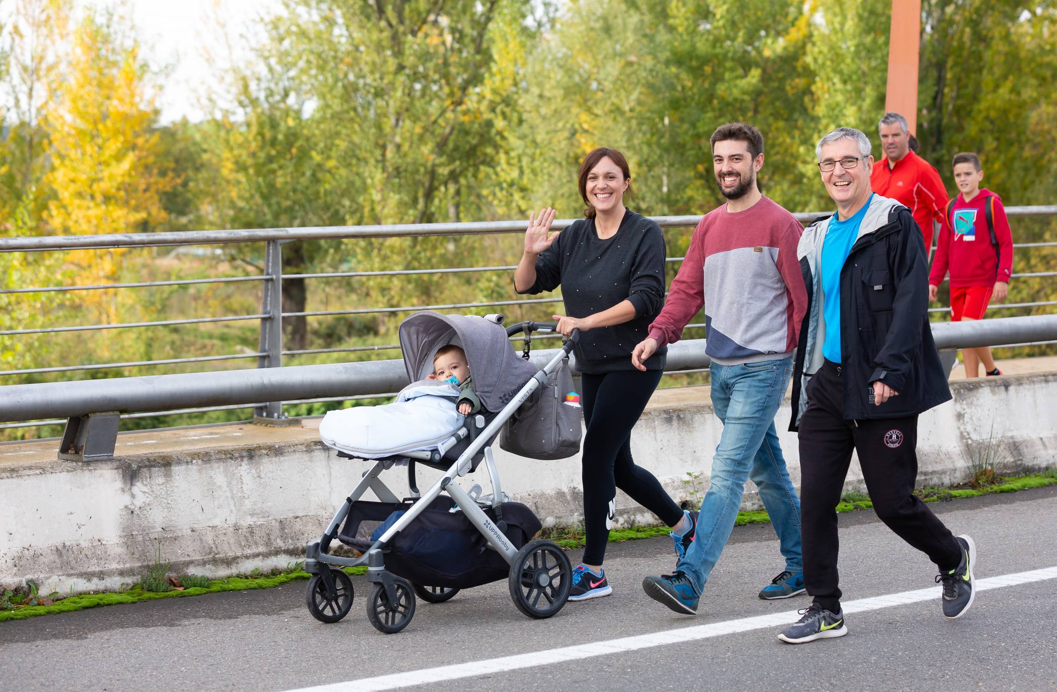 Los marchosos tienen que completar un recorrido llano de 19 kilómetros, desde la capital riojana hacia Villamediana de Iregua, Alberite y Lardero