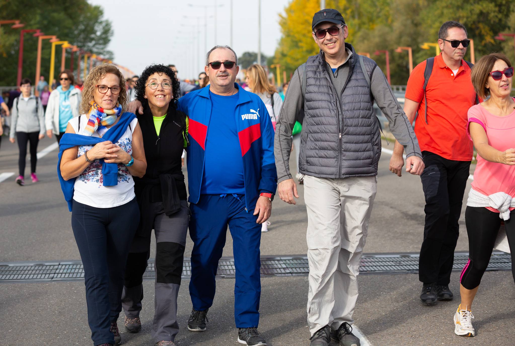 Los marchosos tienen que completar un recorrido llano de 19 kilómetros, desde la capital riojana hacia Villamediana de Iregua, Alberite y Lardero