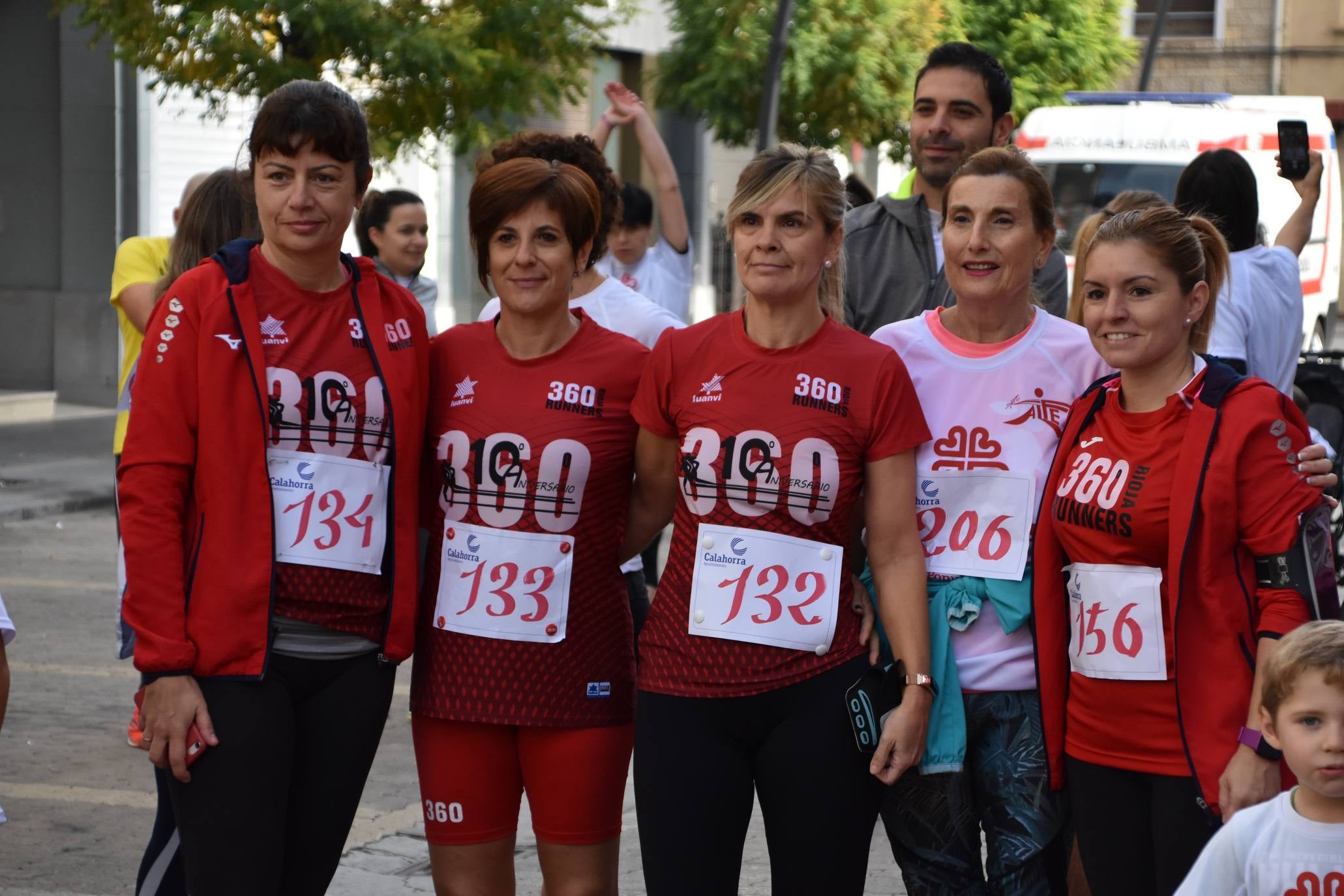 343 personas participaron en la marcha