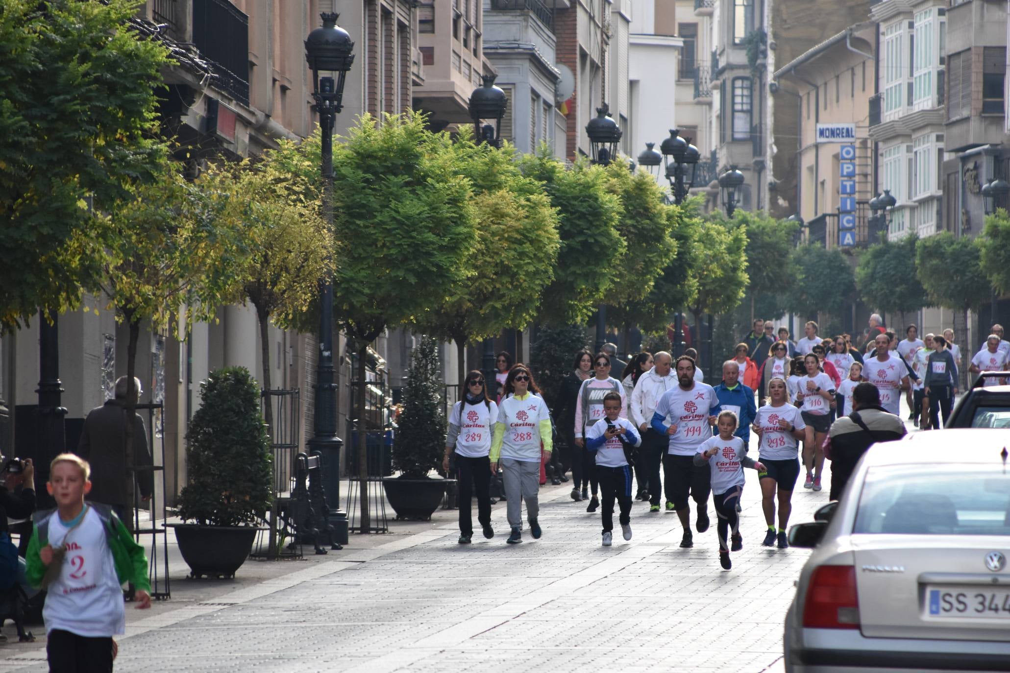 343 personas participaron en la marcha