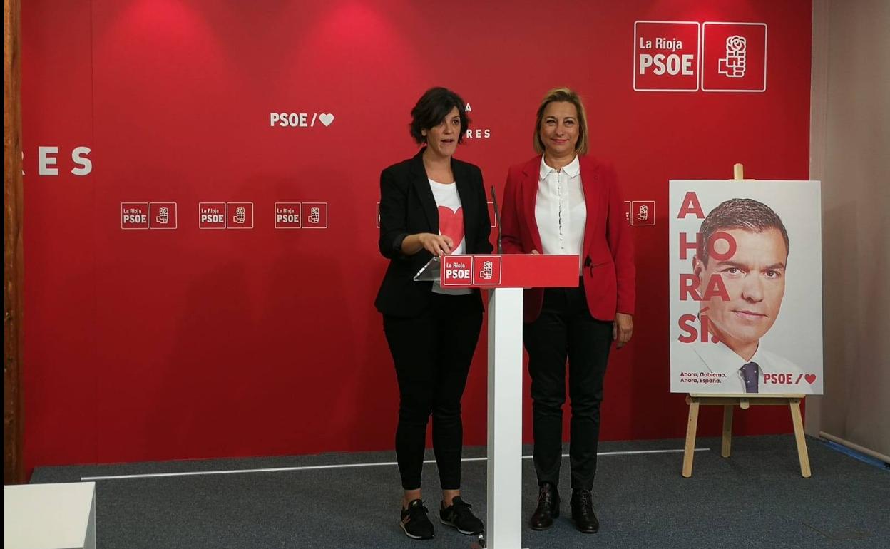 María Marrodán y María Victoria de Pablo, en la rueda de prensa.