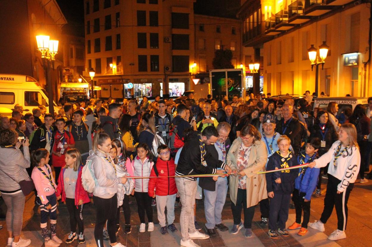 Los 124 andantes partieron desde la plaza de Vico arnedana. :: e.p.