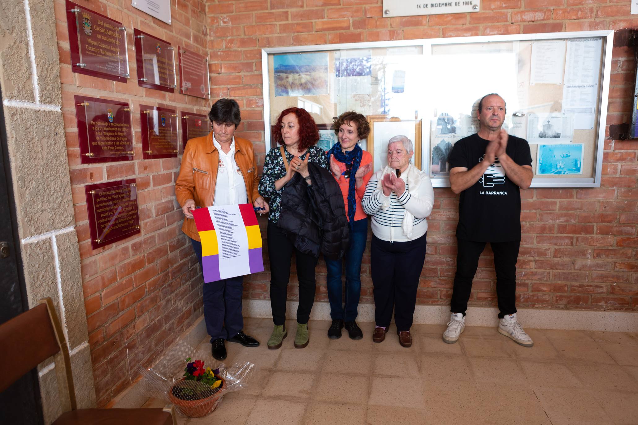 Fotos: Homenaje de La Barranca a las víctimas de la Guerra Civil