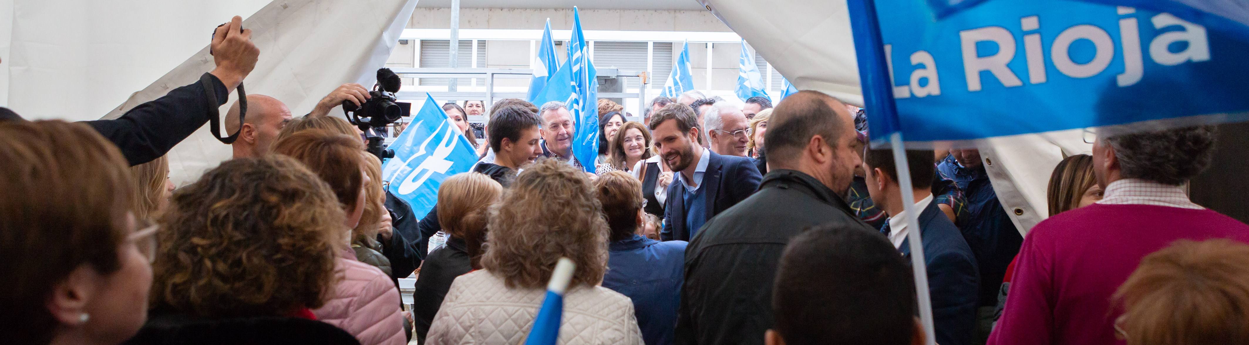 El líder del Partido Popular ha visitado la localidad catona.