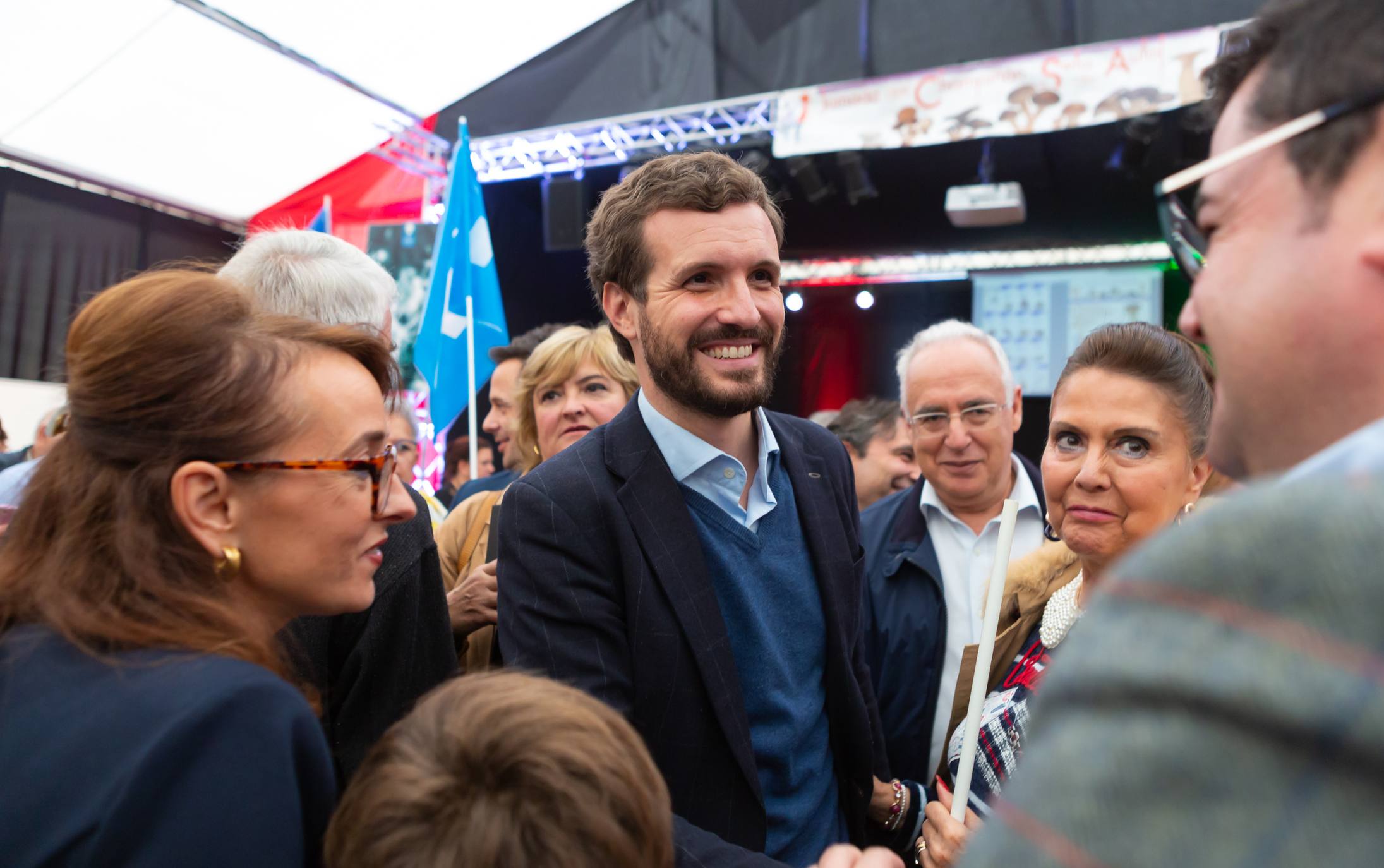 El líder del Partido Popular ha visitado la localidad catona.