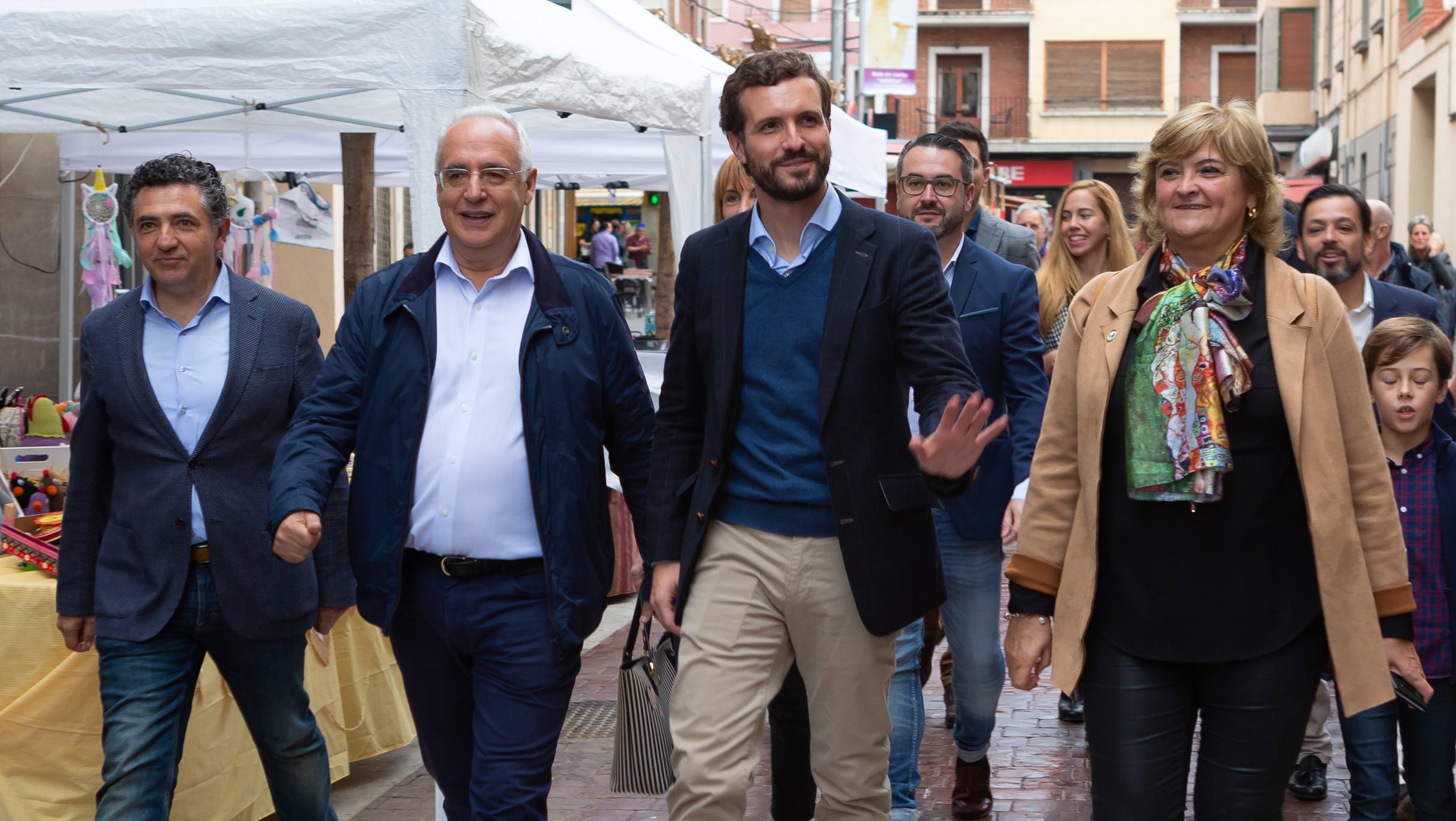 El líder del Partido Popular ha visitado la localidad catona.