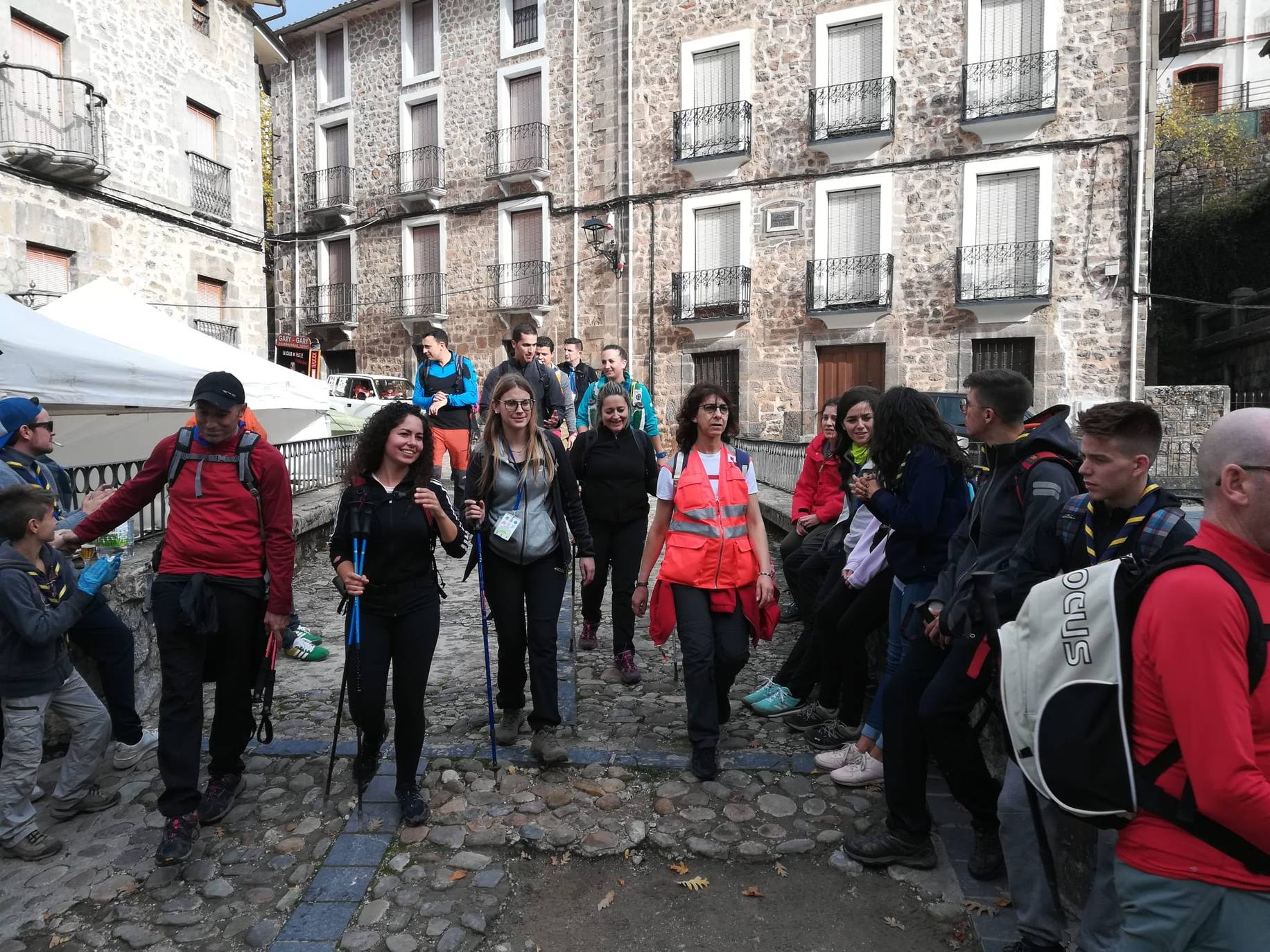 La Valvanerada Scout llega emocionada a su destino