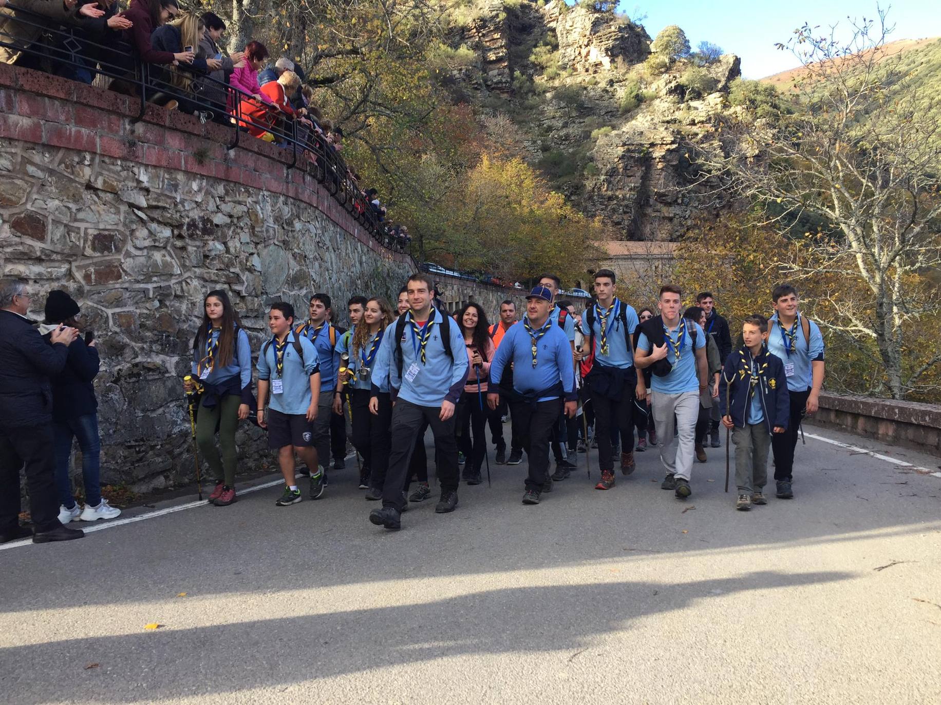 La Valvanerada Scout llega emocionada a su destino