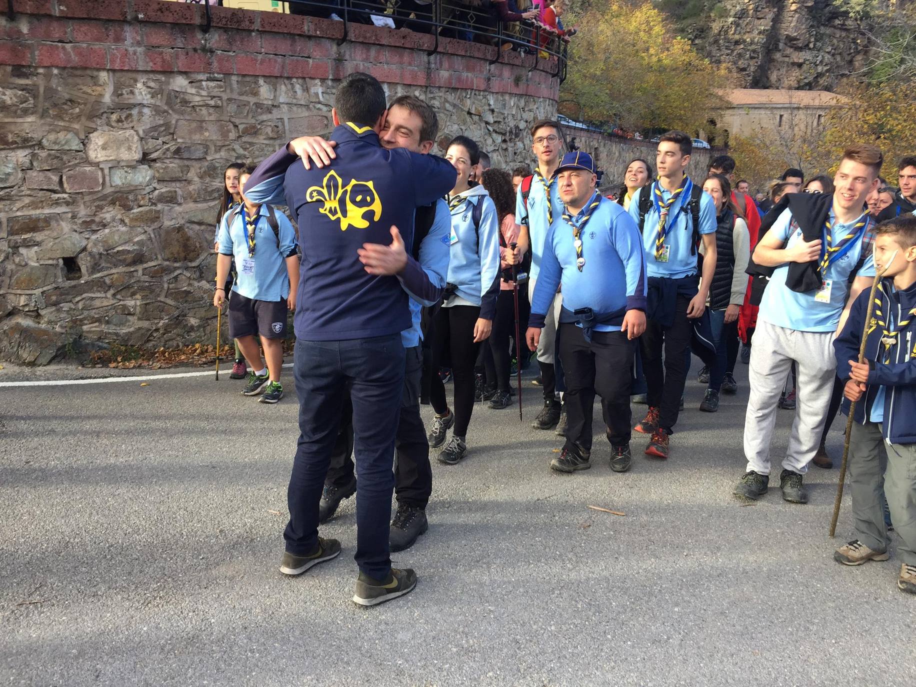 La Valvanerada Scout llega emocionada a su destino