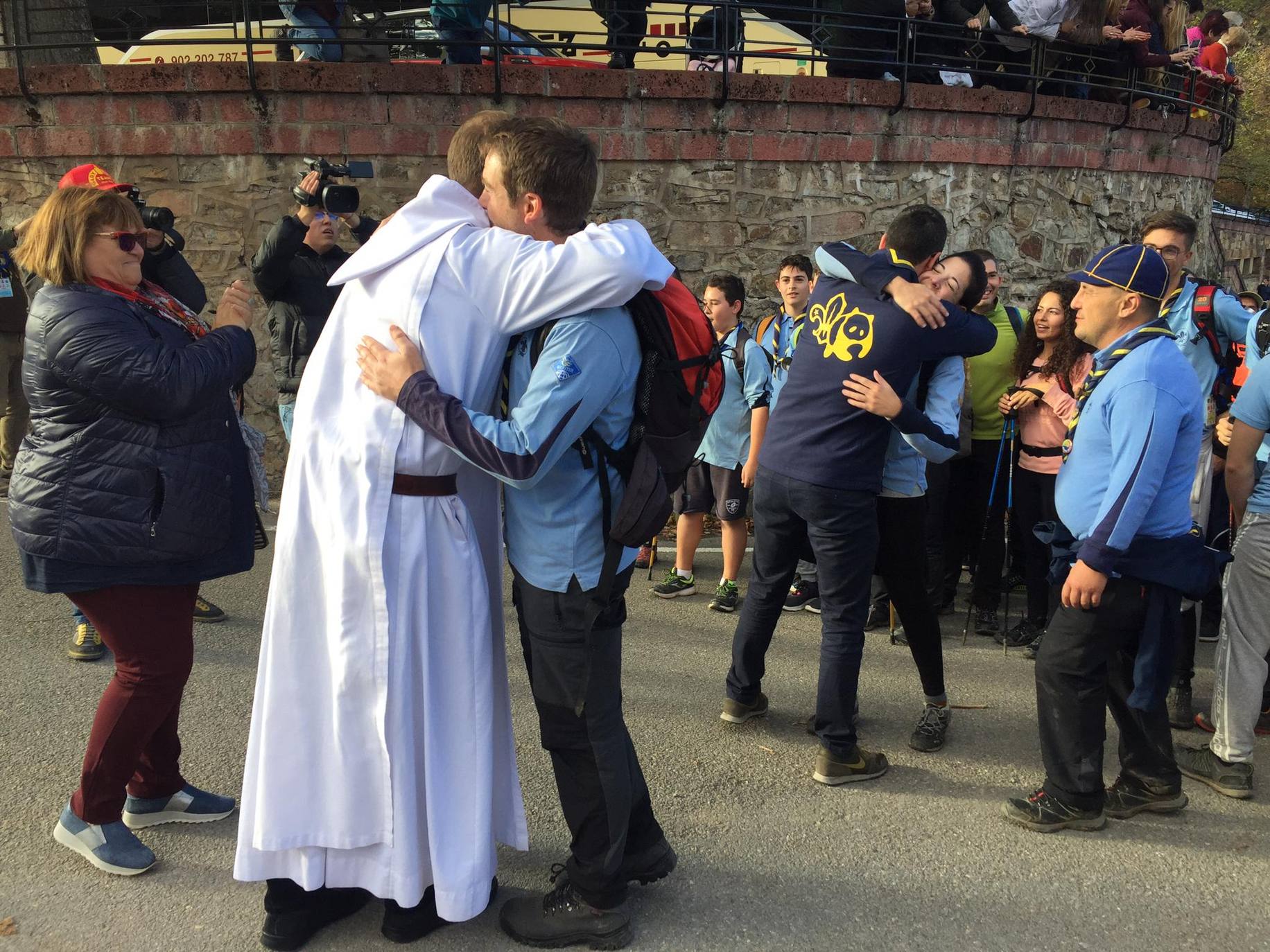 La Valvanerada Scout llega emocionada a su destino