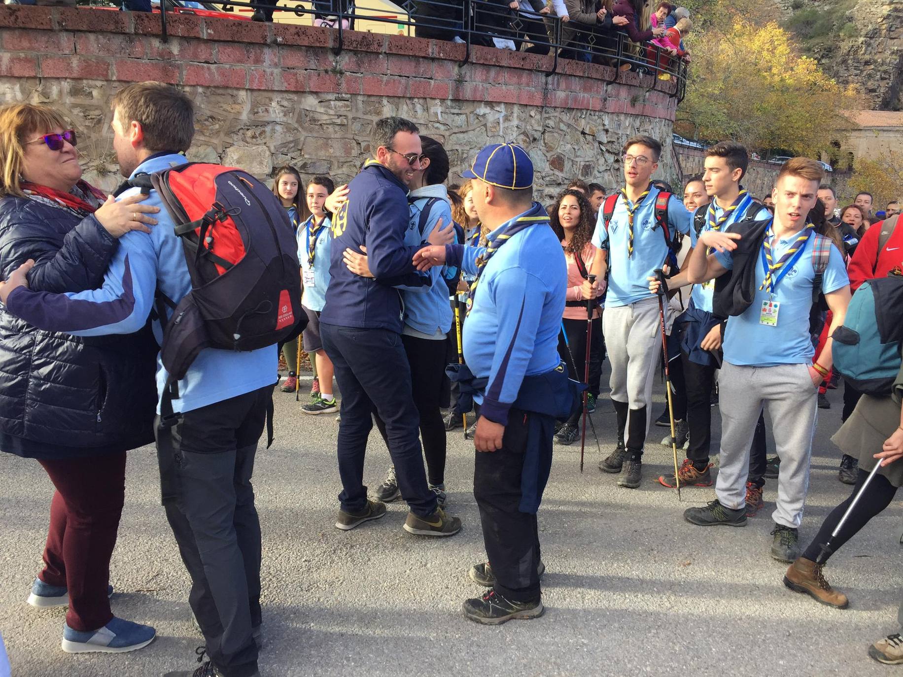 La Valvanerada Scout llega emocionada a su destino