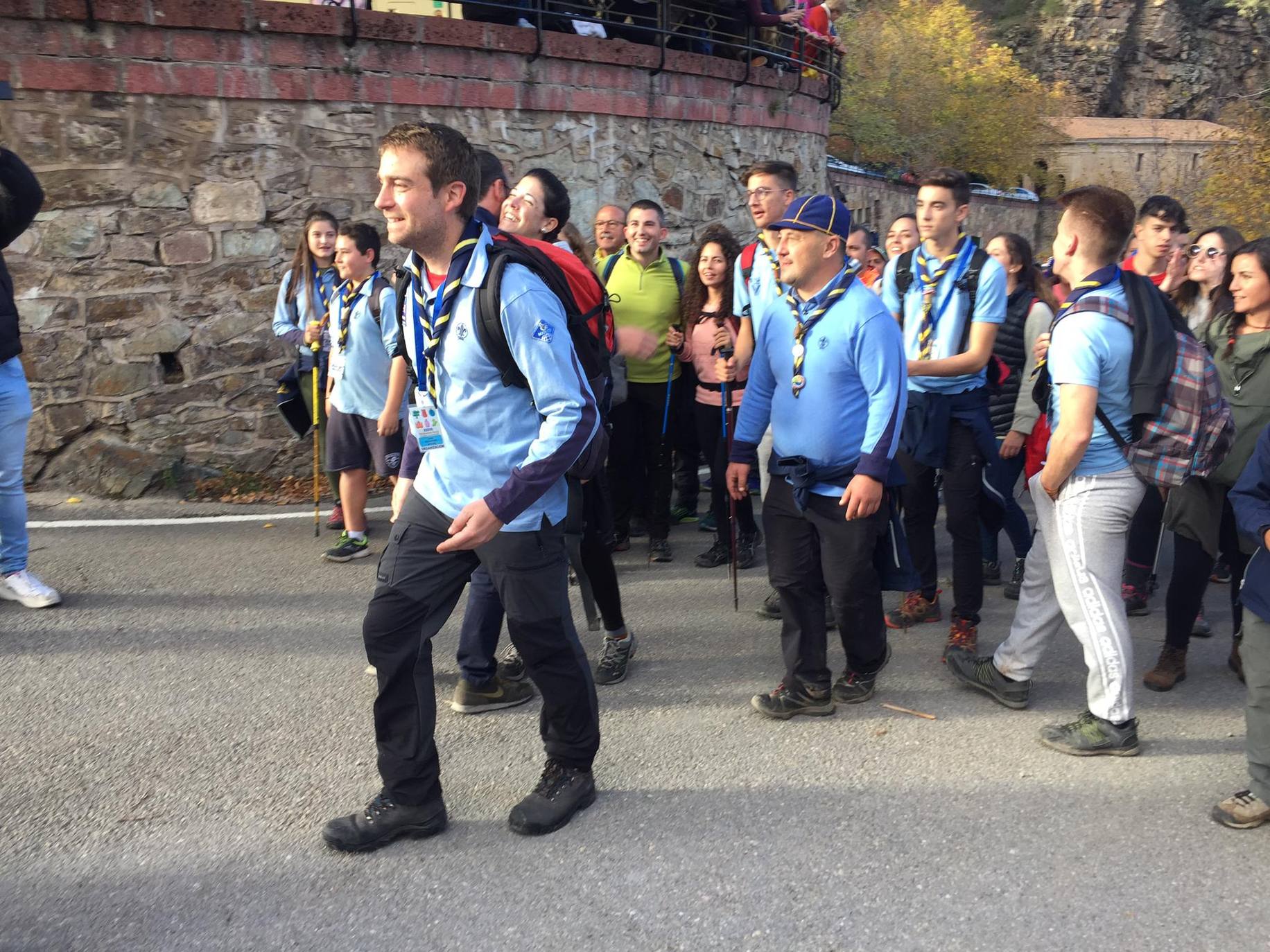 La Valvanerada Scout llega emocionada a su destino