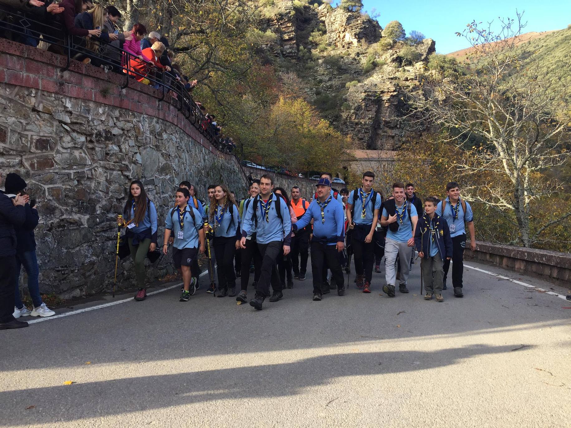 La Valvanerada Scout llega emocionada a su destino