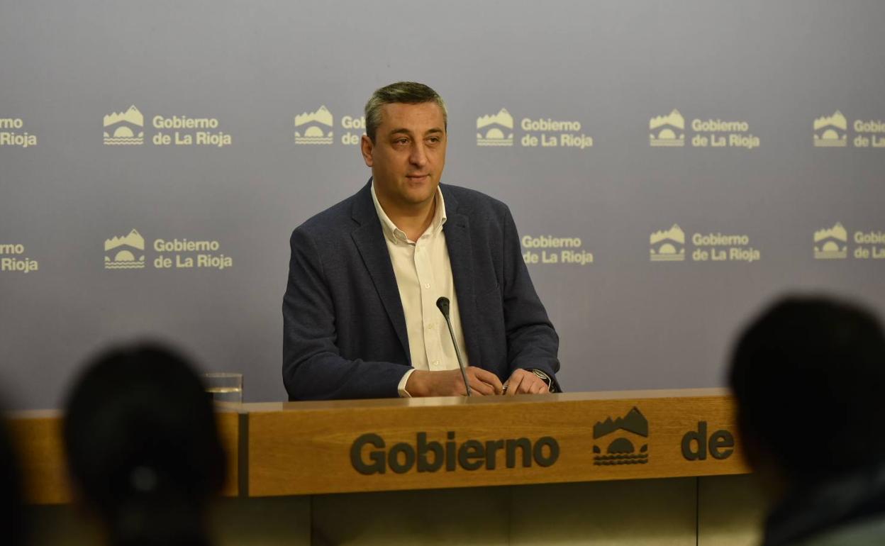 El portavoz del Gobierno de La Rioja, Chus del Río.