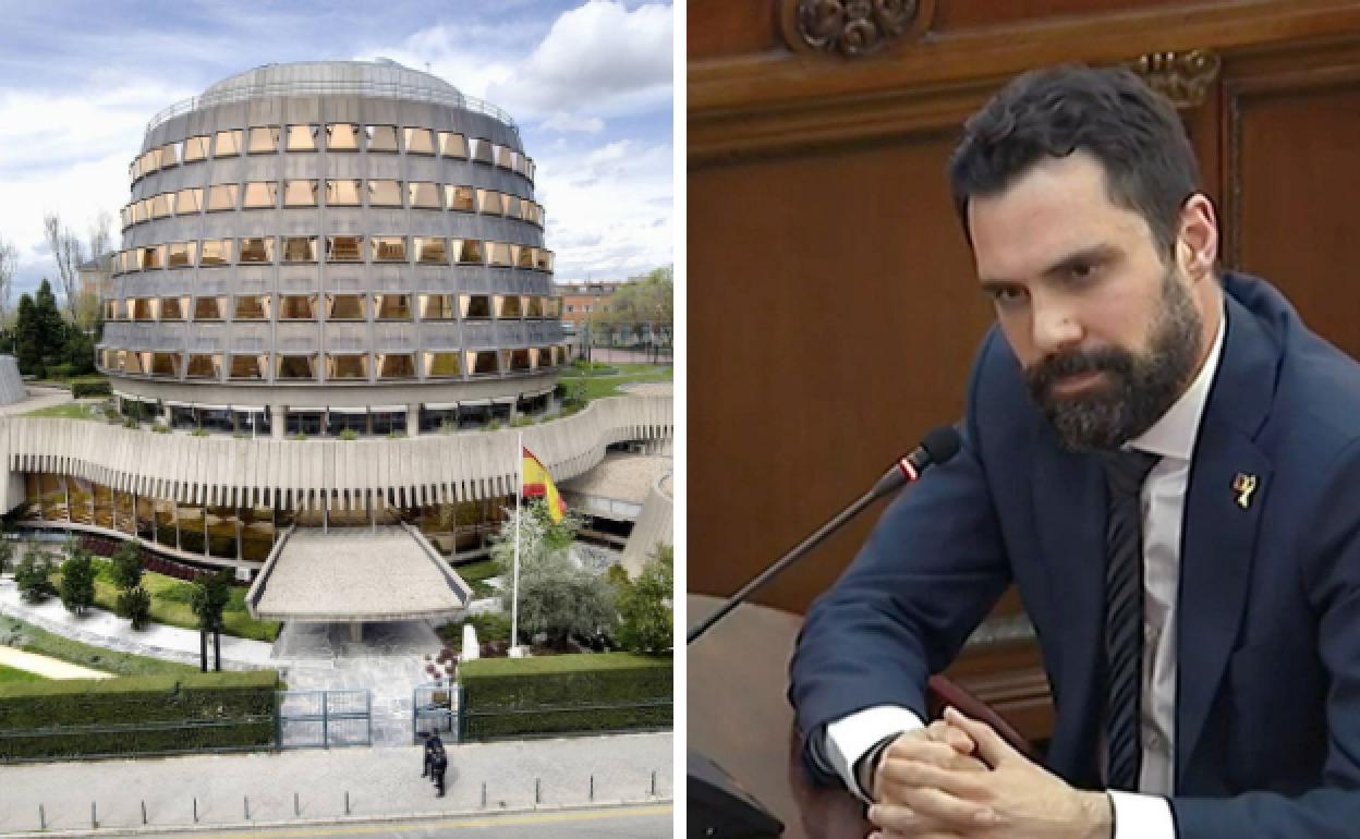 Tribunal Constitucional y el presidente del Parlament, Roger Torrent.