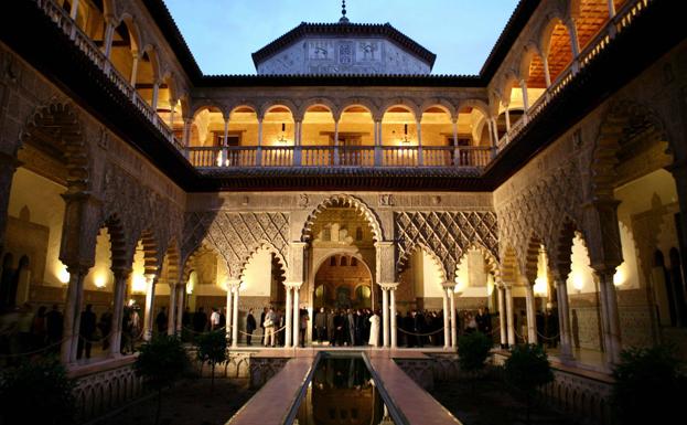 Imagen de archivo de una imagen durante la exhibición de doncellas en el Real Alcázar de Sevilla