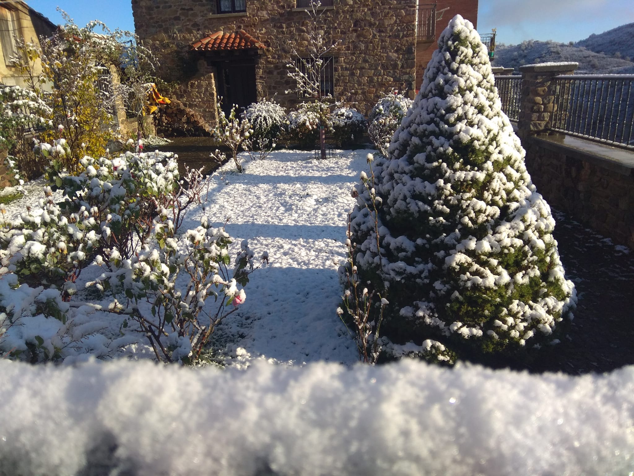 Los Cameros de La Rioja llevan desde hace una semana llenos de nieve que está dejando unas hermosas imágenes que nos anticipan la llegada de la Navidad. Este jueves, en Laguna de Cameros, el monte ha lucido blanco y puro pero sobre todo con mucho brillo gracias al efecto del sol