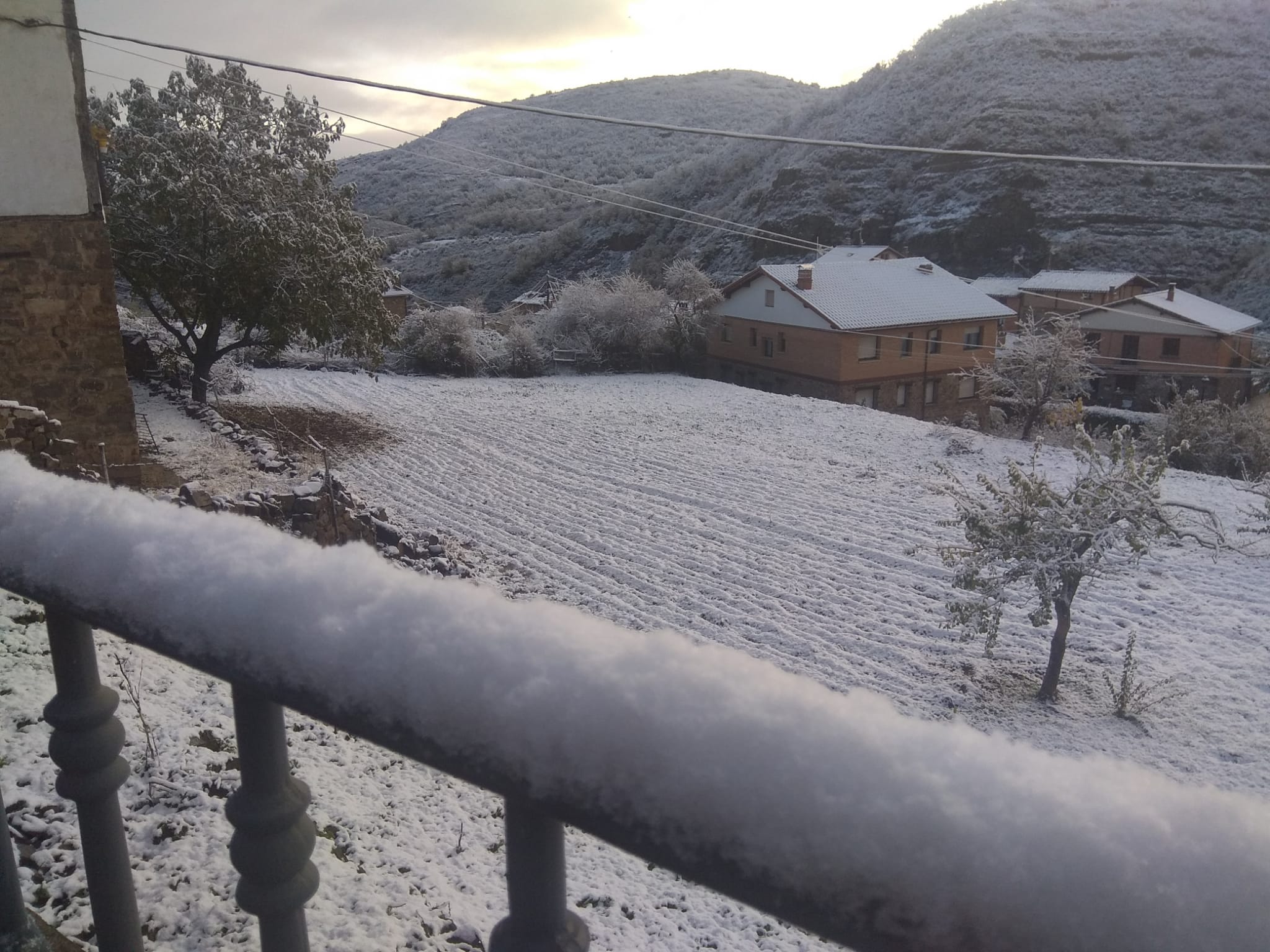 Los Cameros de La Rioja llevan desde hace una semana llenos de nieve que está dejando unas hermosas imágenes que nos anticipan la llegada de la Navidad. Este jueves, en Laguna de Cameros, el monte ha lucido blanco y puro pero sobre todo con mucho brillo gracias al efecto del sol