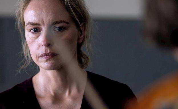 Nina Hoss, Concha de Plata a la mejor actriz en San Sebastián, en 'La audición'.