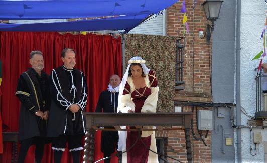 Recreación de la proclamación de Isabel como heredera al trono de Castilla, lo que tuvo lugar en 1468 en Casarrubios. El año pasado se cumplieron 550 años de la histórica efeméride. 