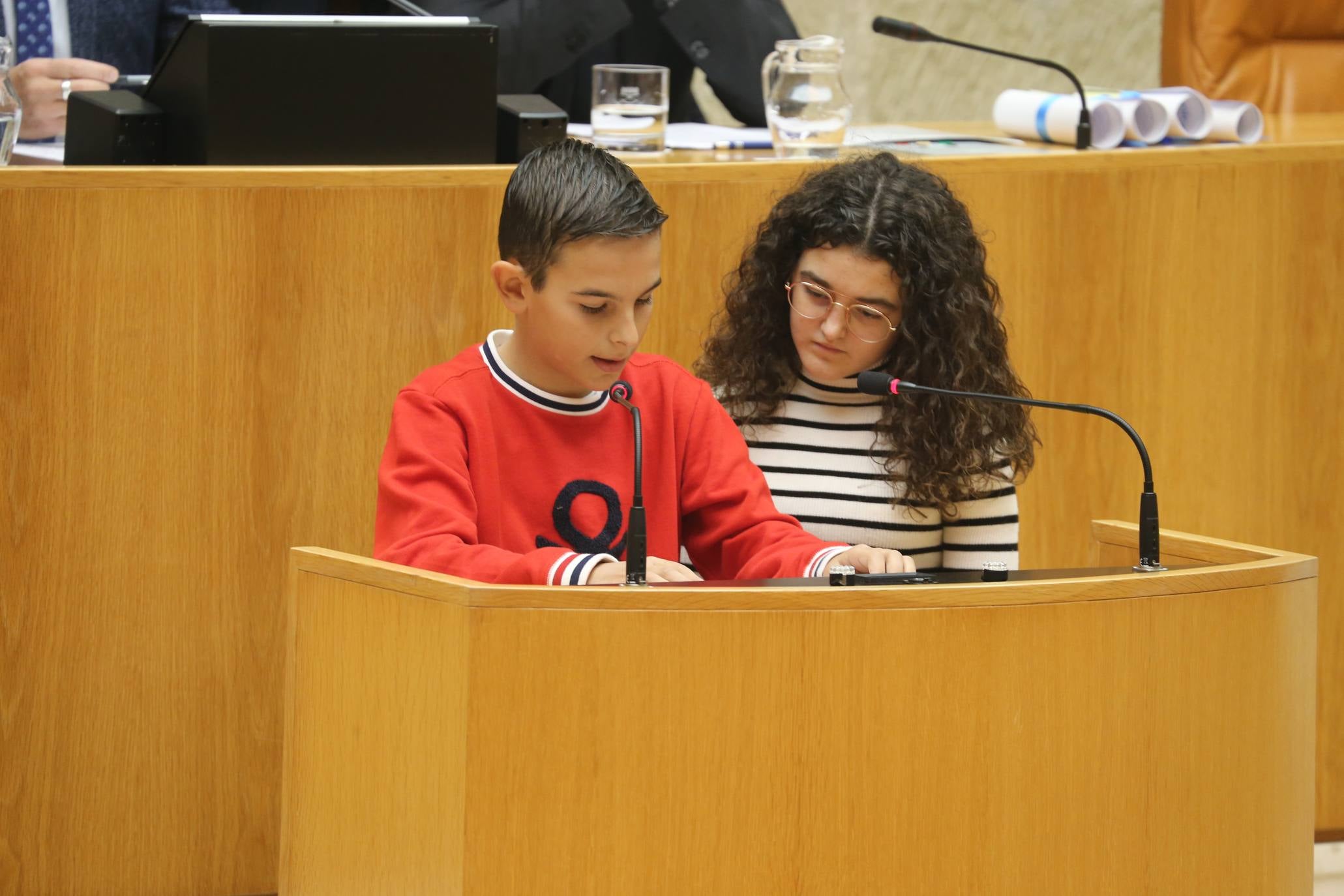 El Parlamento acogió la lectura del Manifiesto con motivo del 30º Aniversario de la Convención sobre los Derechos del Niño por parte del Comité de Unicef en La Rioja.