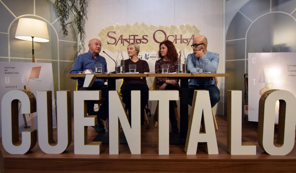 Antonio Martín Escorza, Susana Hornos, Raquel Marín y Eneko Ezquerro, ayer. :