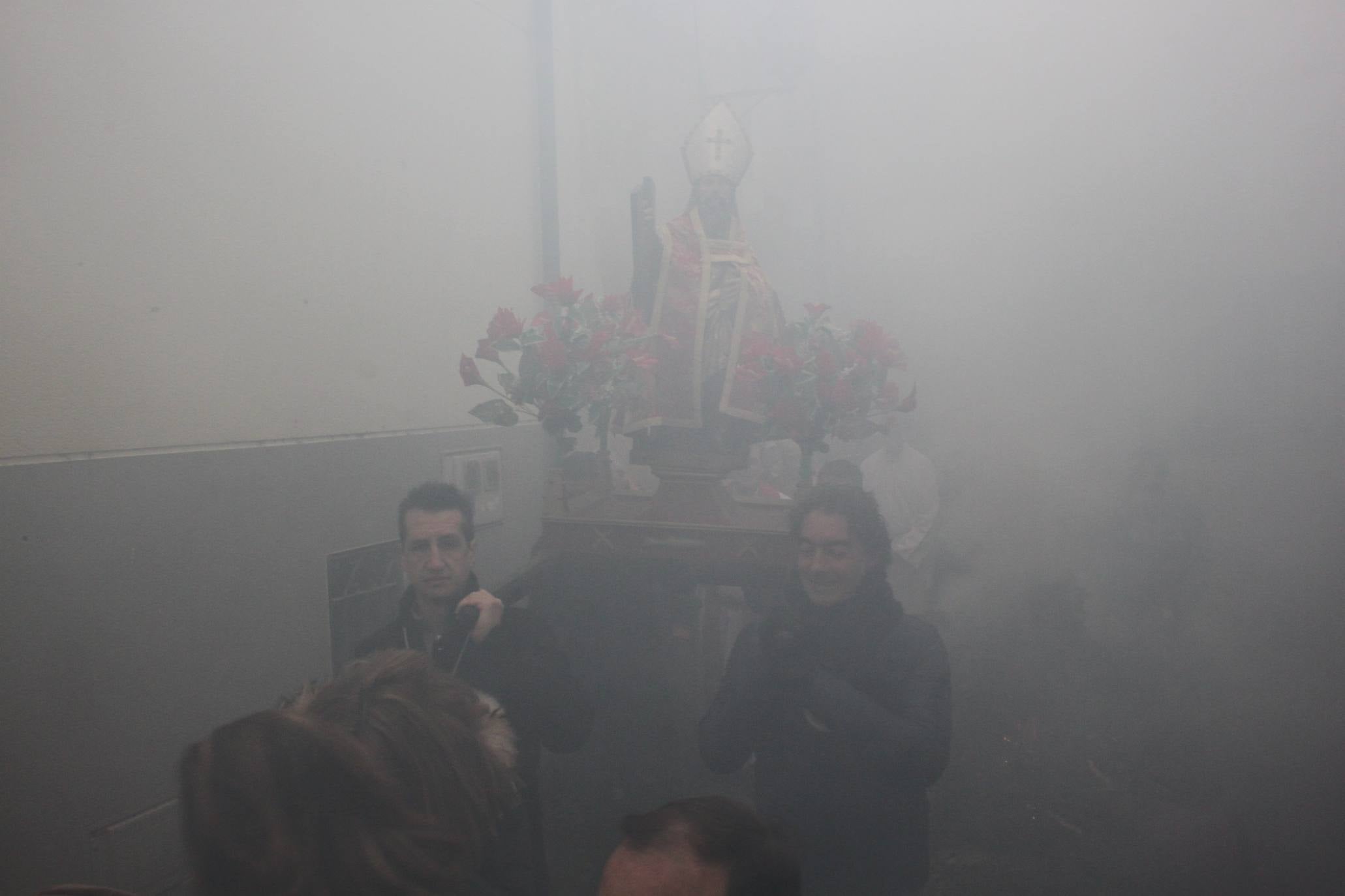 Impresionante, como cada año, la Procesión del Humo de Arnedillo. 