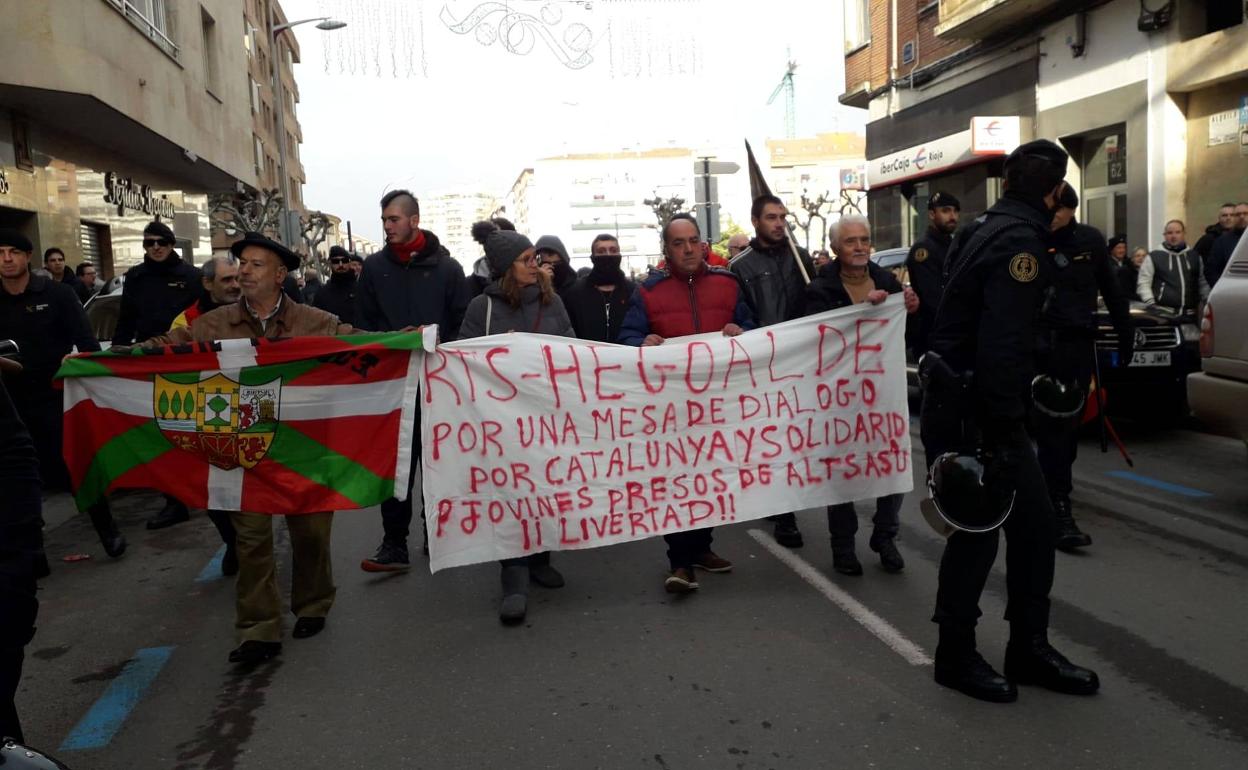 Multitudinaria bronca a los 11 de Hegoalde