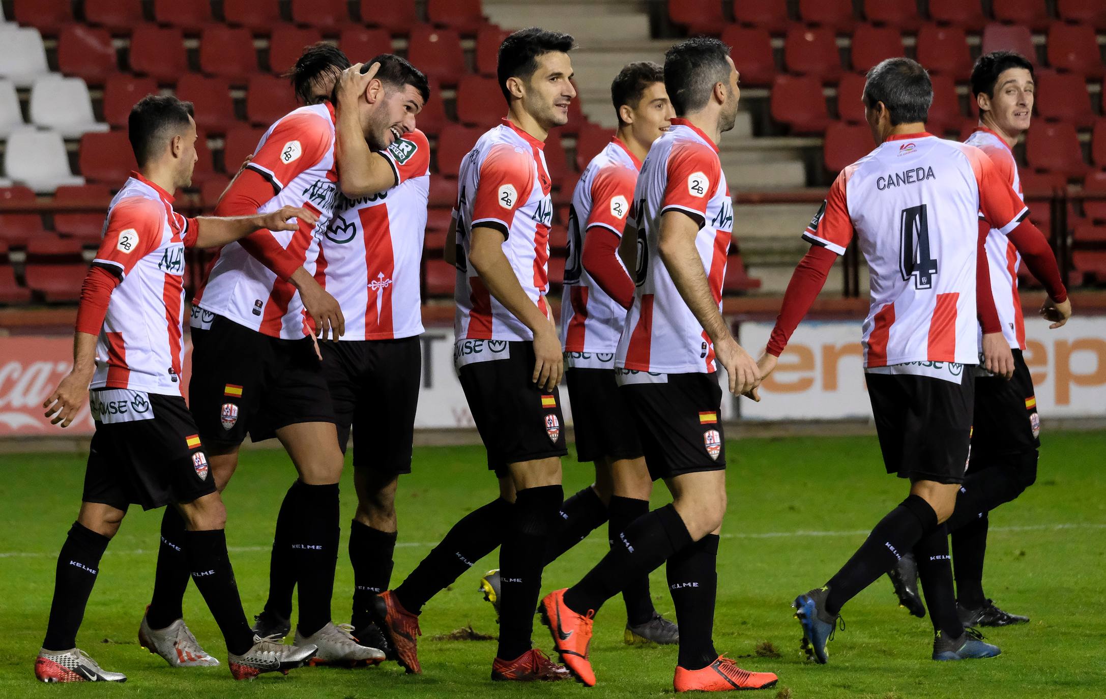 Los blanquirrojos se han impuesto en Las Gaunas con los goles de Olaetxea y Javi Álamo. 