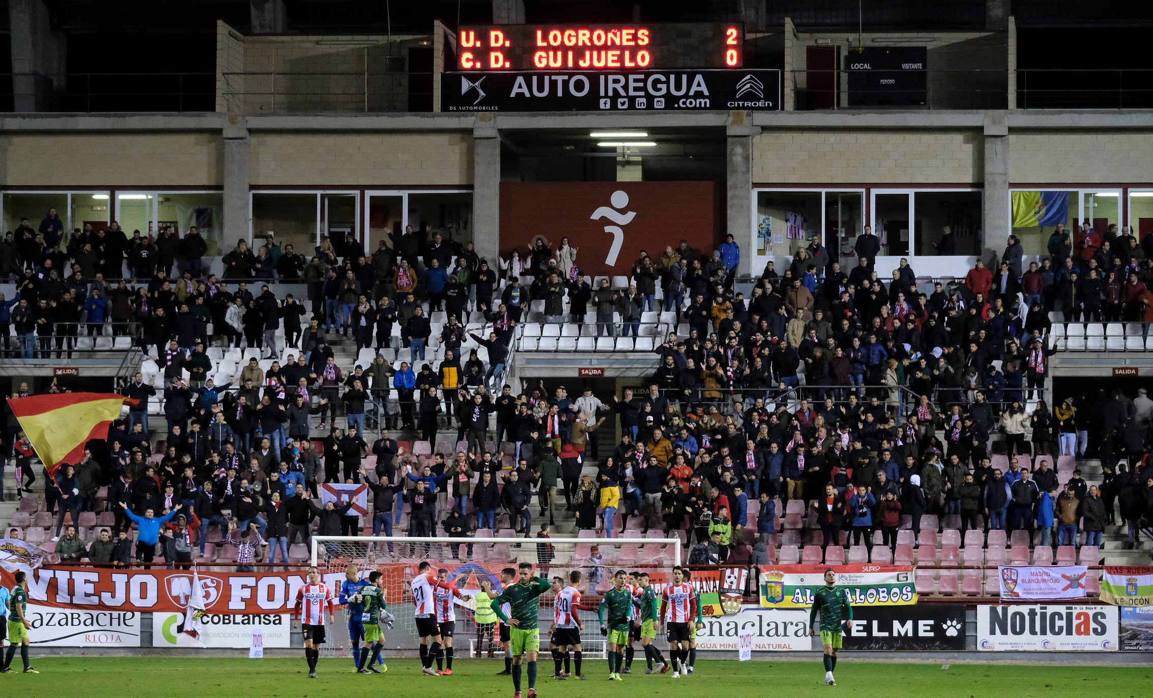 Los blanquirrojos se han impuesto en Las Gaunas con los goles de Olaetxea y Javi Álamo. 