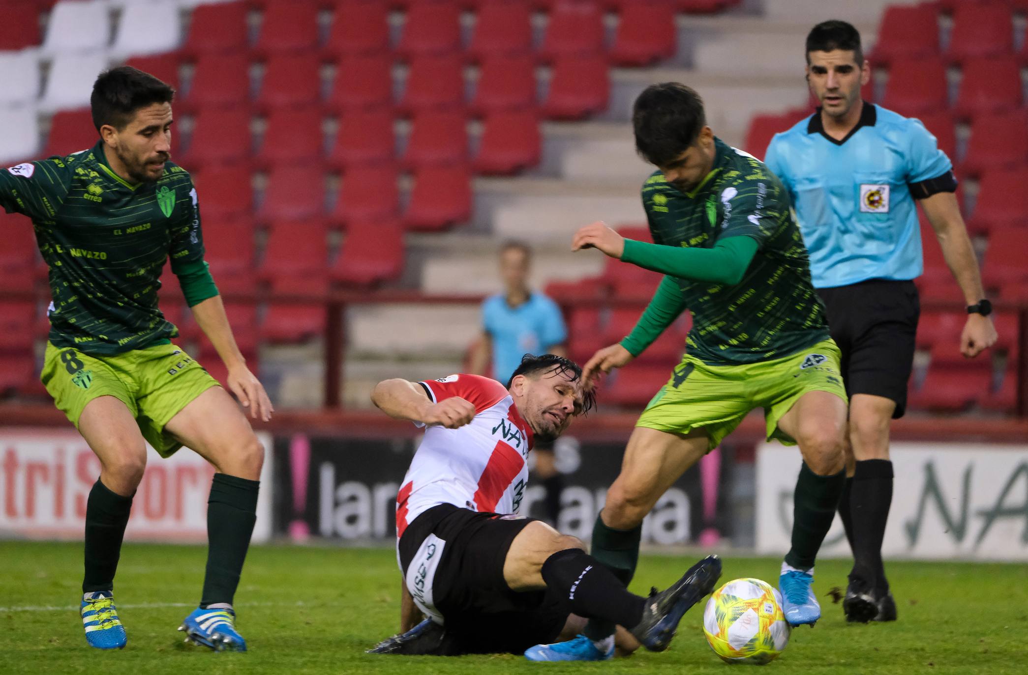 Los blanquirrojos se han impuesto en Las Gaunas con los goles de Olaetxea y Javi Álamo. 