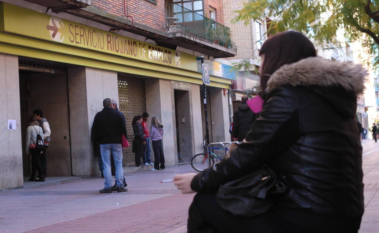 Imagen de archivo de las oficinas del Servicio Riojano de Empleo. 