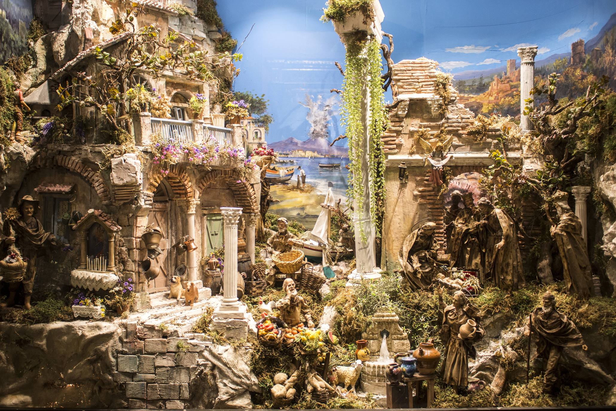 El belén napolitano vuelve a lucir en la Catedral de Santo Domingo